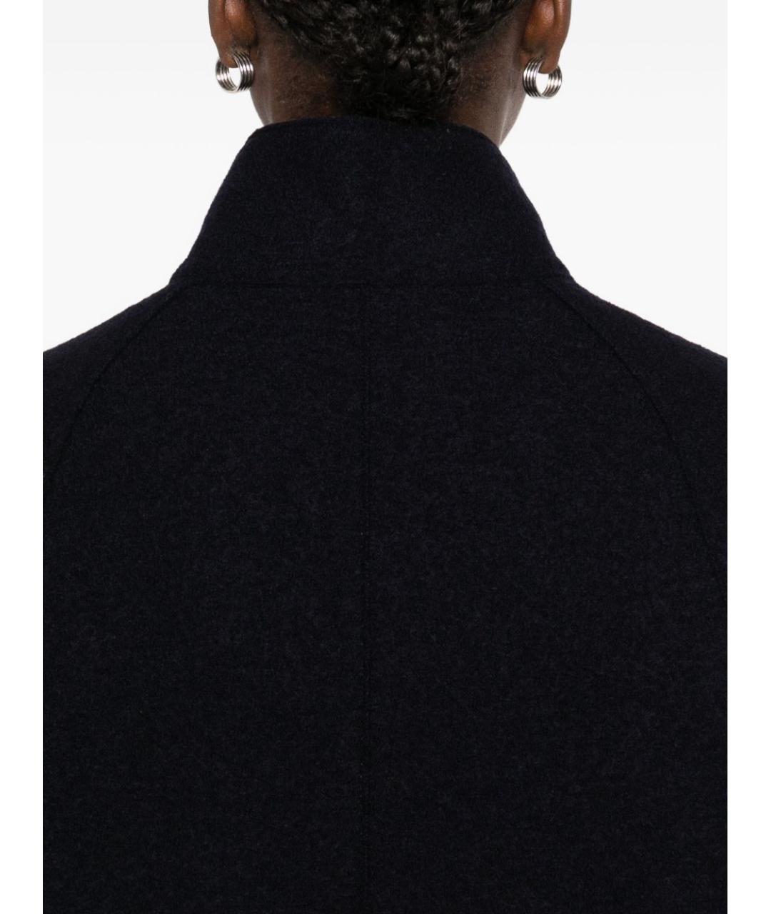 HARRIS WHARF LONDON Темно-синее шерстяное пальто, фото 3