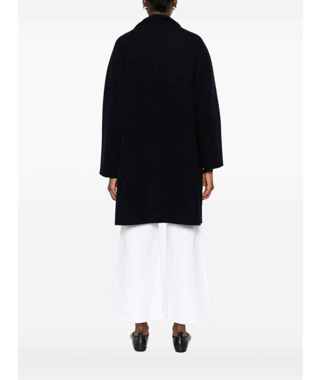 HARRIS WHARF LONDON Темно-синее шерстяное пальто, фото 5