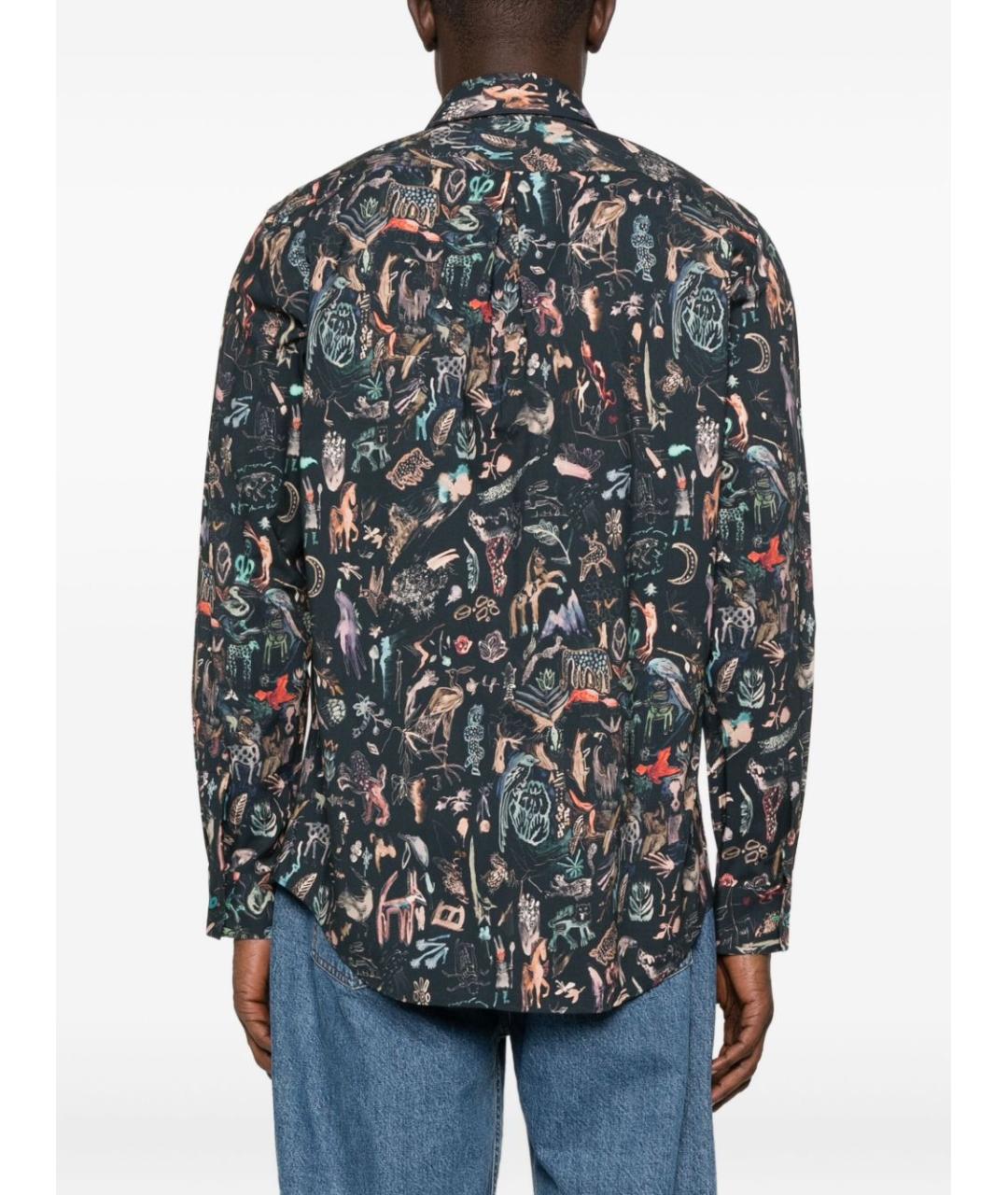 PAUL SMITH Мульти хлопковая кэжуал рубашка, фото 2