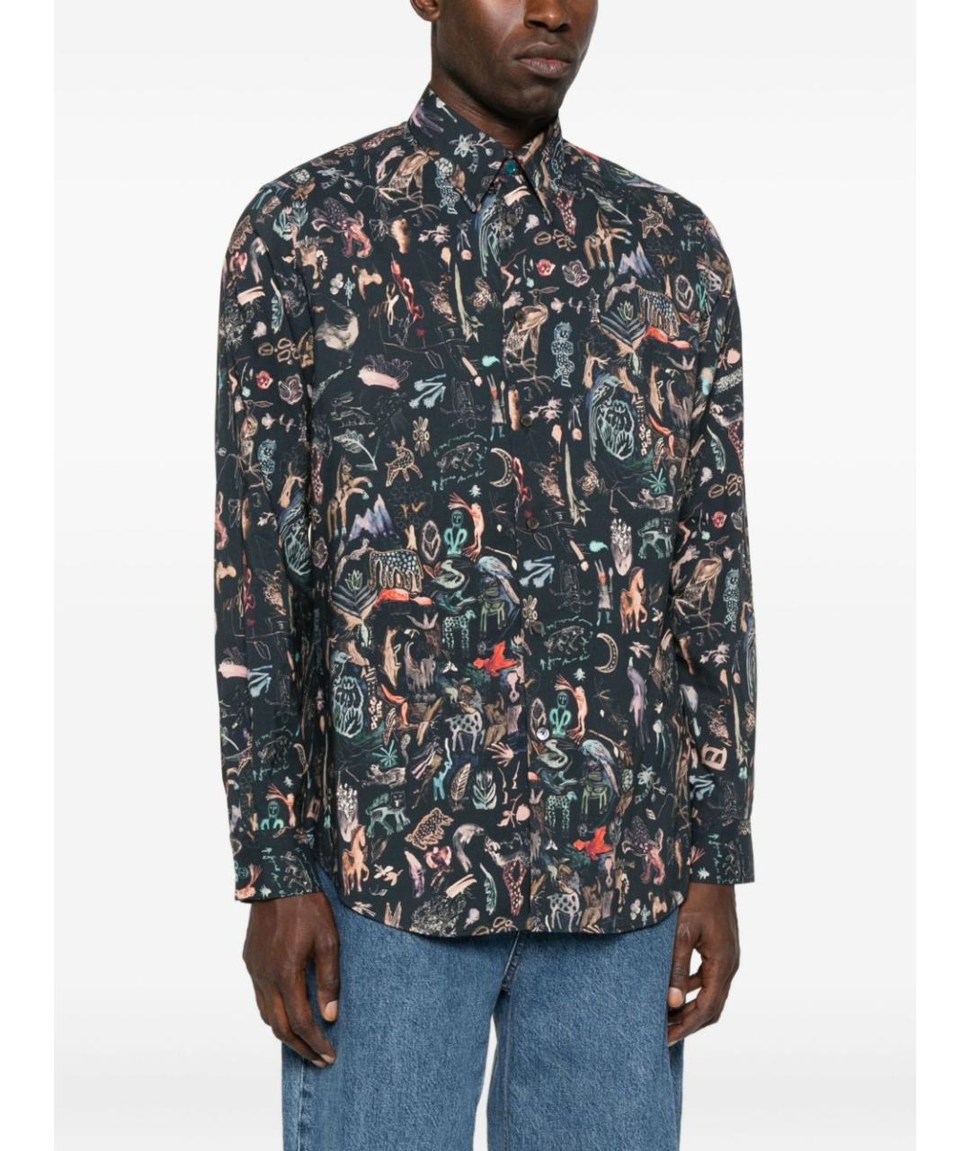 PAUL SMITH Мульти хлопковая кэжуал рубашка, фото 4