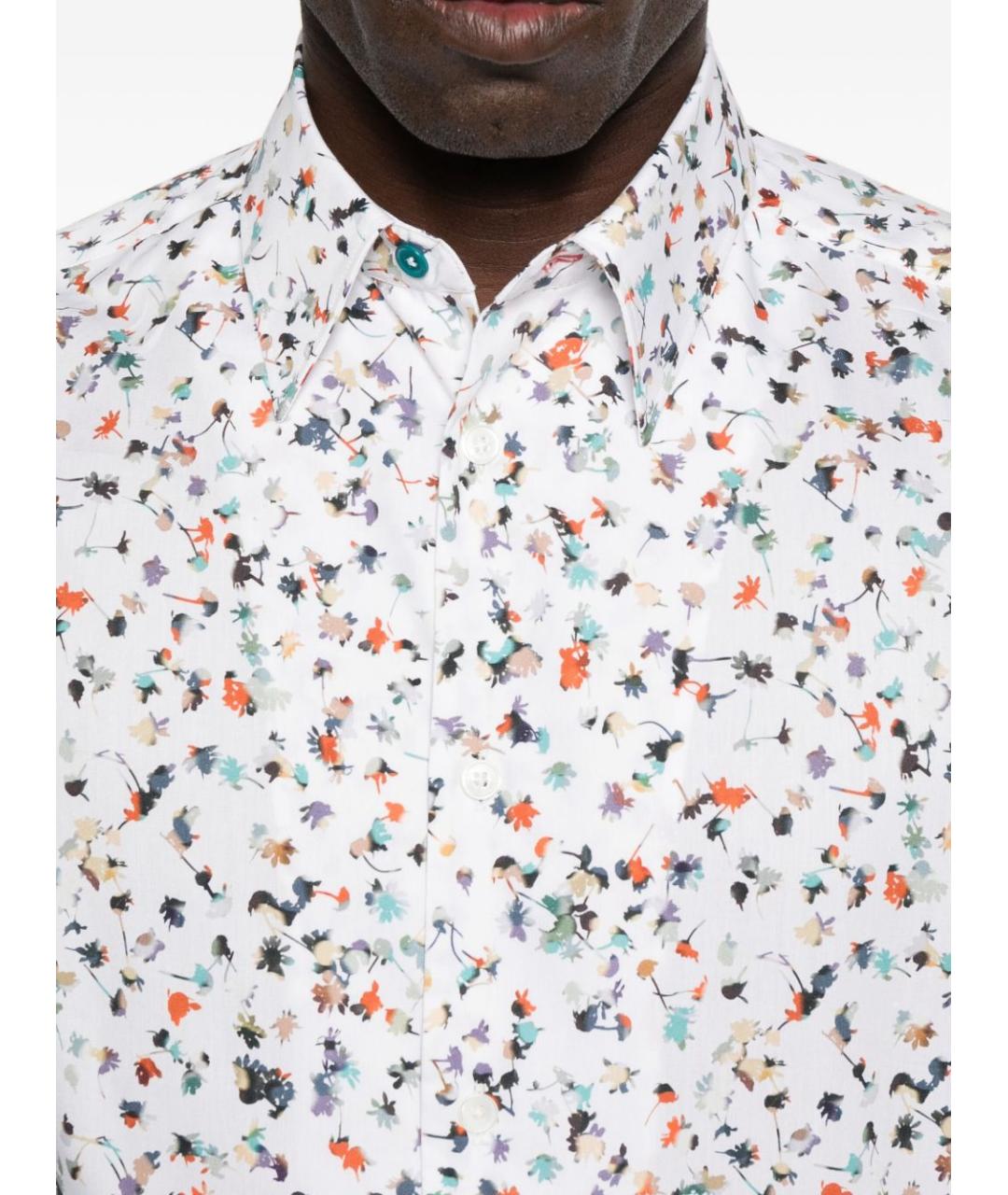 PAUL SMITH Белая хлопковая кэжуал рубашка, фото 2