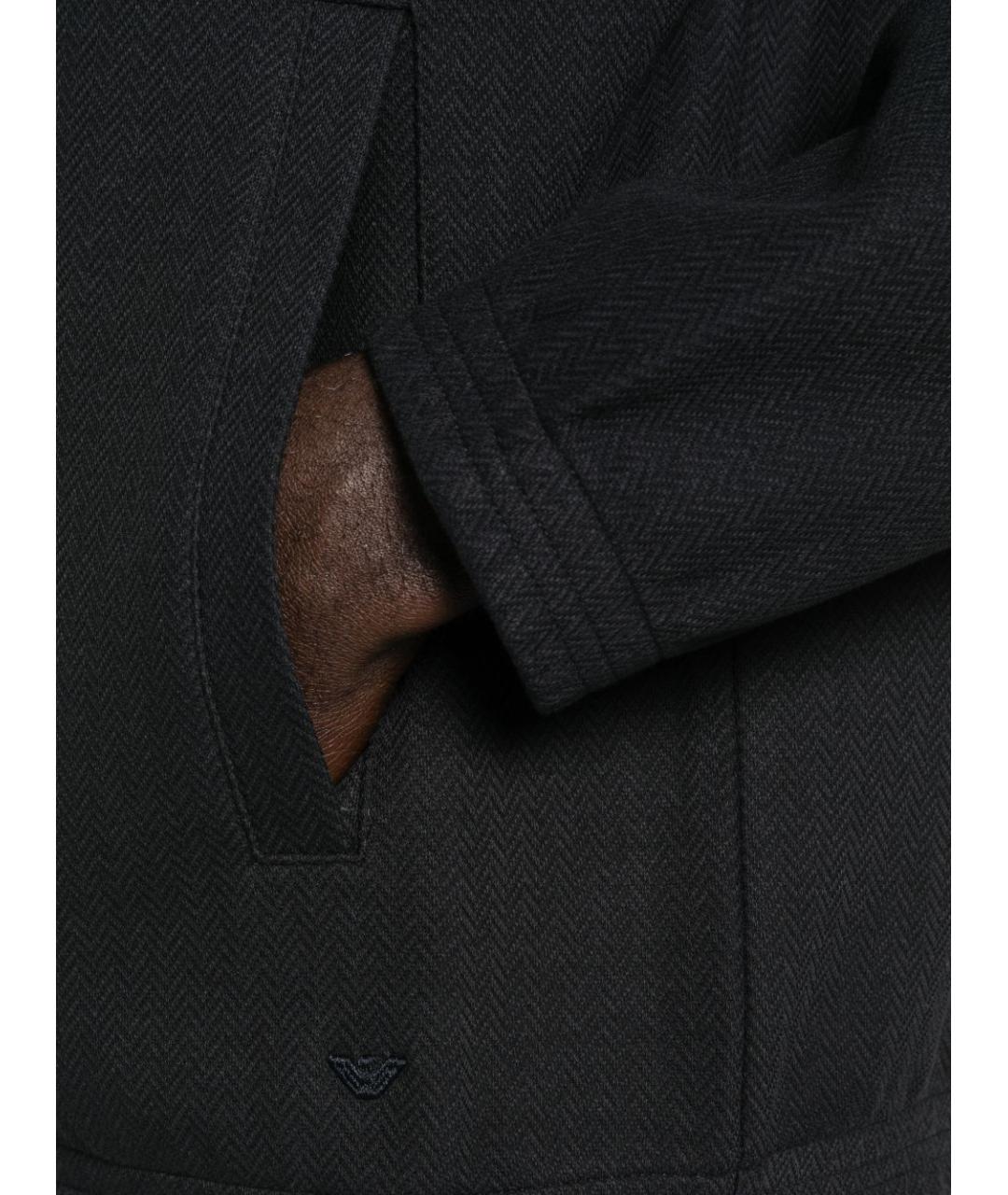 EMPORIO ARMANI Синяя хлопковая куртка, фото 4