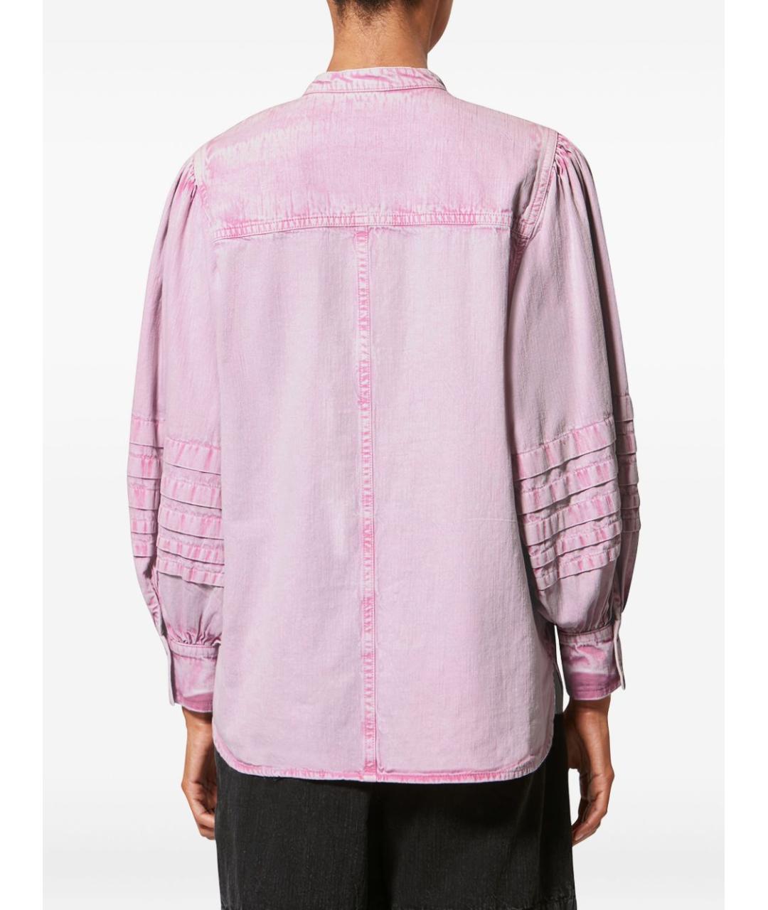 ISABEL MARANT ETOILE Розовая хлопковая рубашка, фото 2