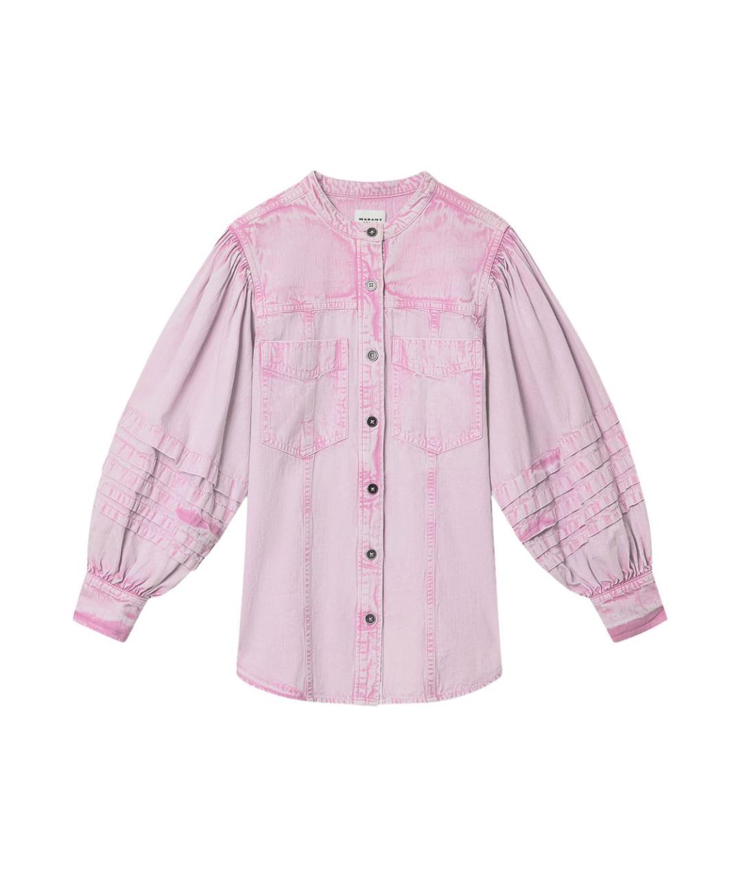 ISABEL MARANT ETOILE Розовая хлопковая рубашка, фото 1