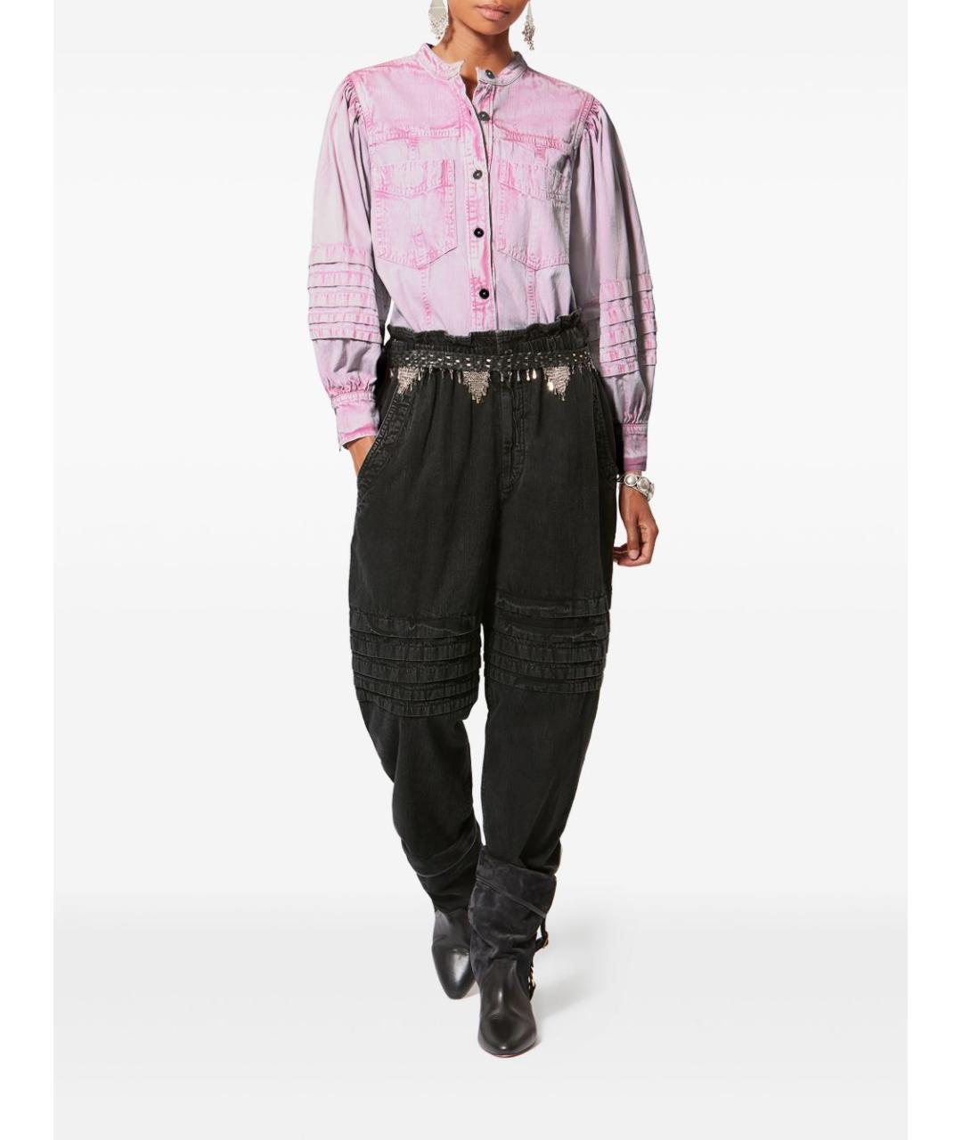 ISABEL MARANT ETOILE Розовая хлопковая рубашка, фото 3