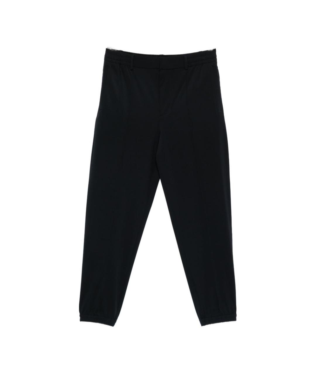 EMPORIO ARMANI Синие полиамидовые повседневные брюки, фото 1