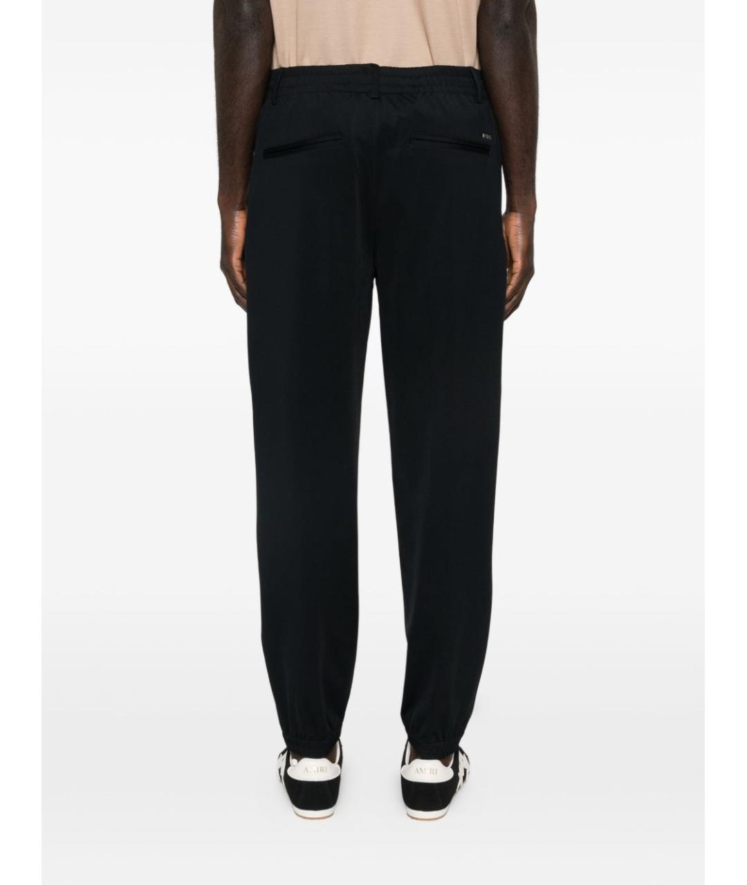 EMPORIO ARMANI Синие полиамидовые повседневные брюки, фото 3