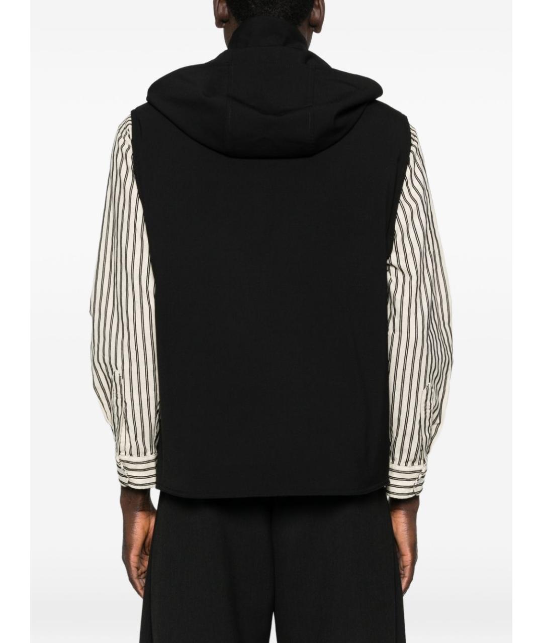 EMPORIO ARMANI Черный шерстяной жилет, фото 5