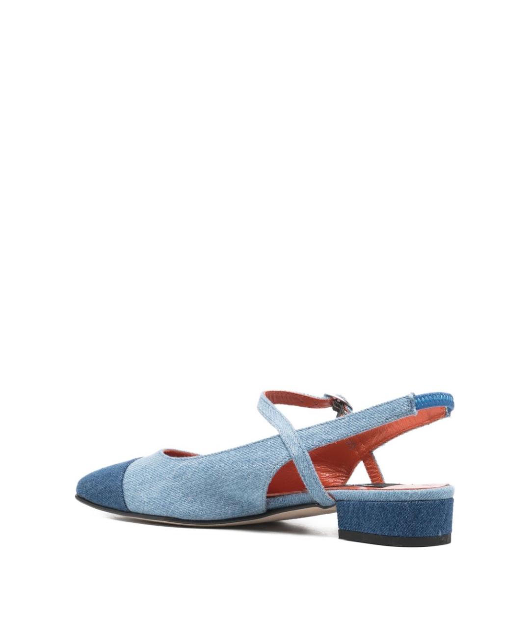 CAREL Голубые текстильные балетки, фото 3