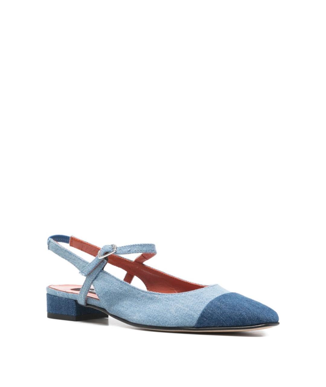 CAREL Голубые текстильные балетки, фото 2