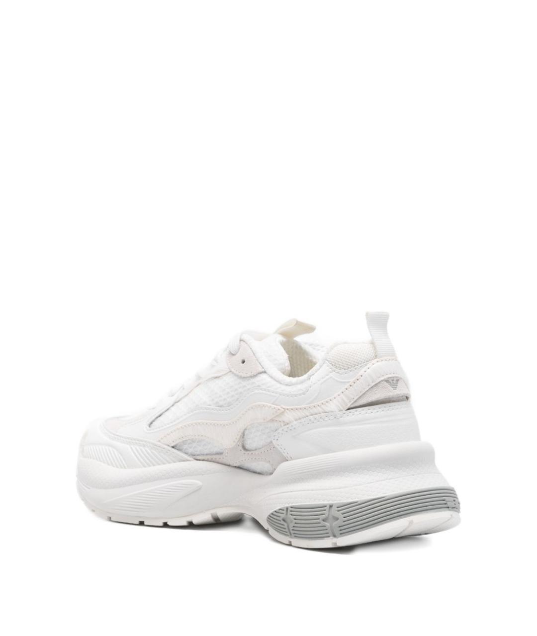 EMPORIO ARMANI Белые кожаные кроссовки, фото 4