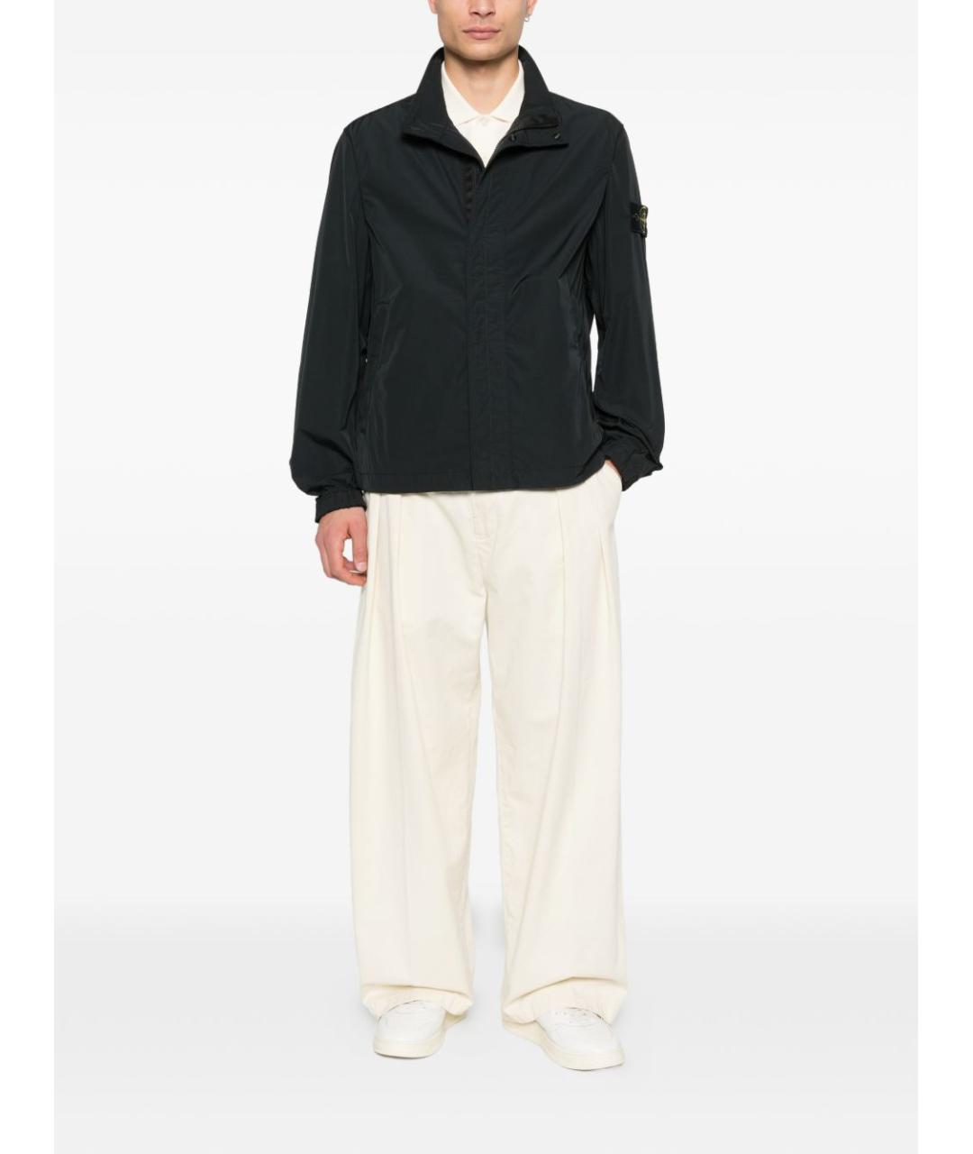 STONE ISLAND Черная полиэстеровая куртка, фото 3
