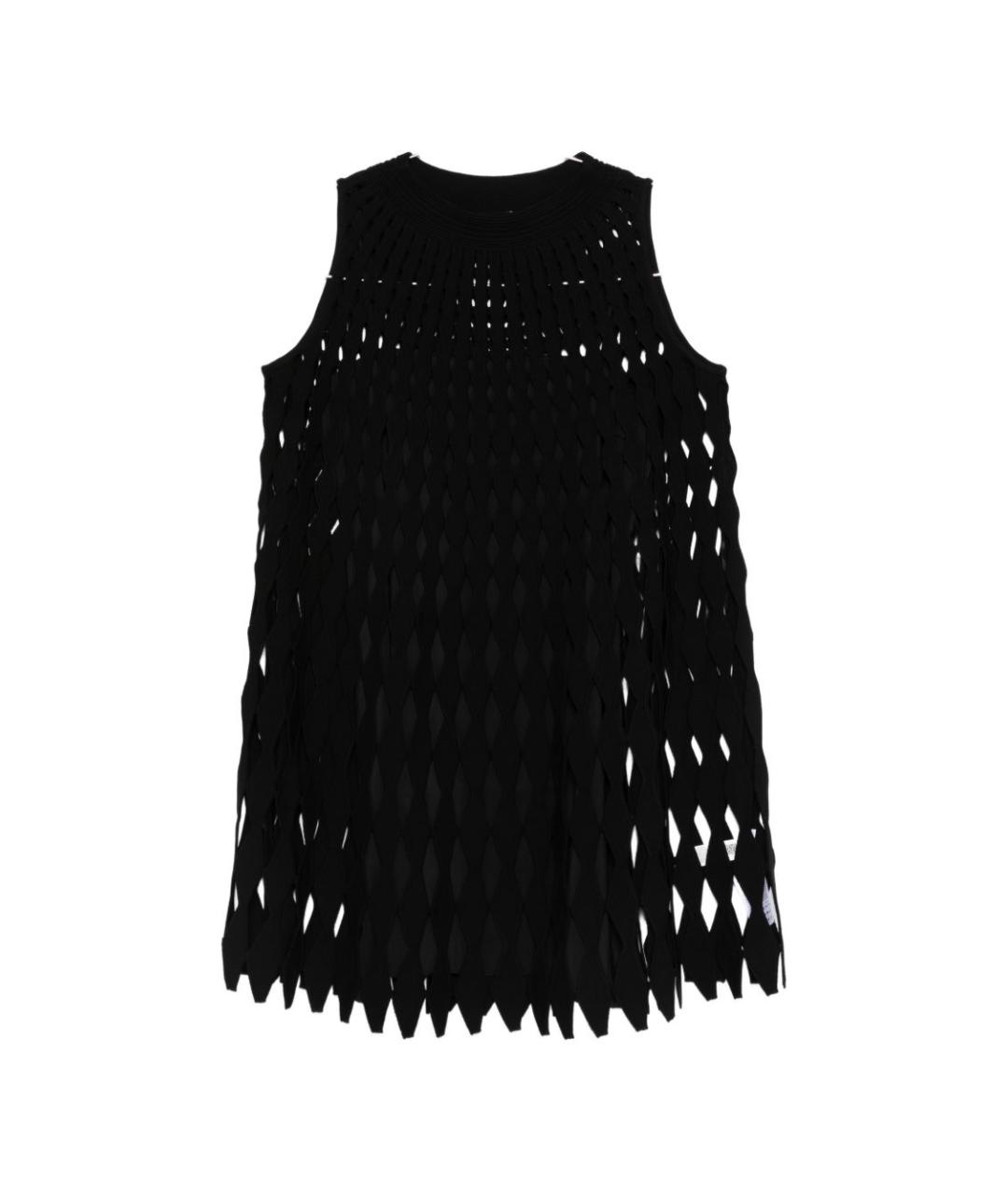 EMPORIO ARMANI Черное вискозное платье, фото 1