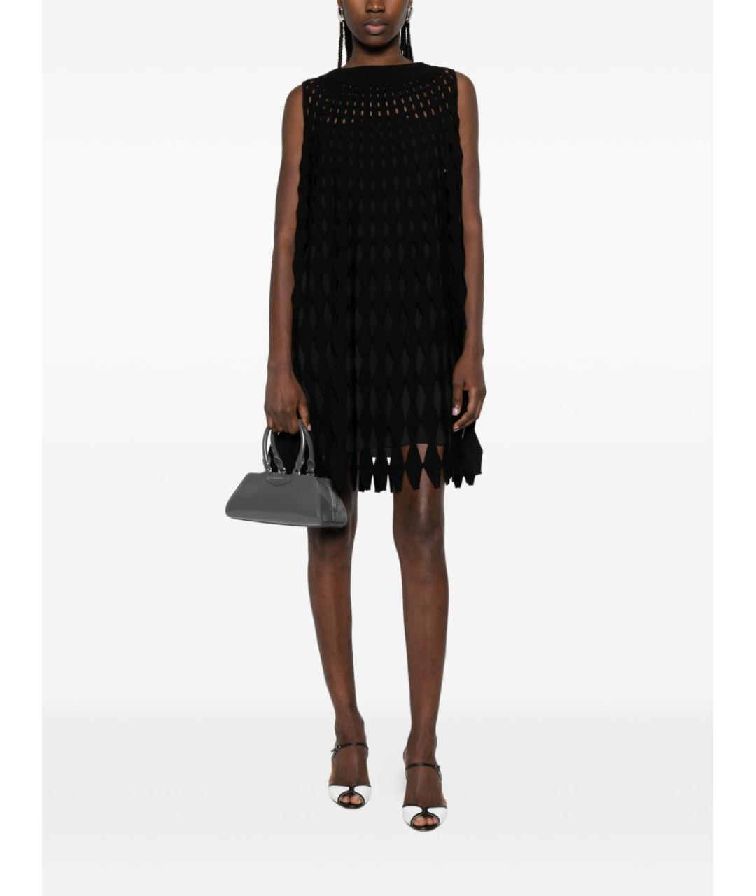 EMPORIO ARMANI Черное вискозное платье, фото 2