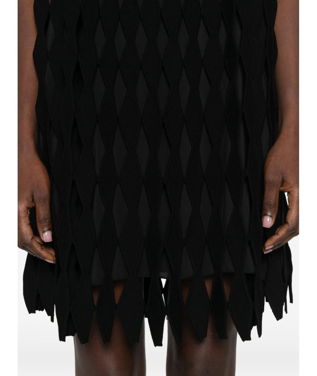 EMPORIO ARMANI Черное вискозное платье, фото 4