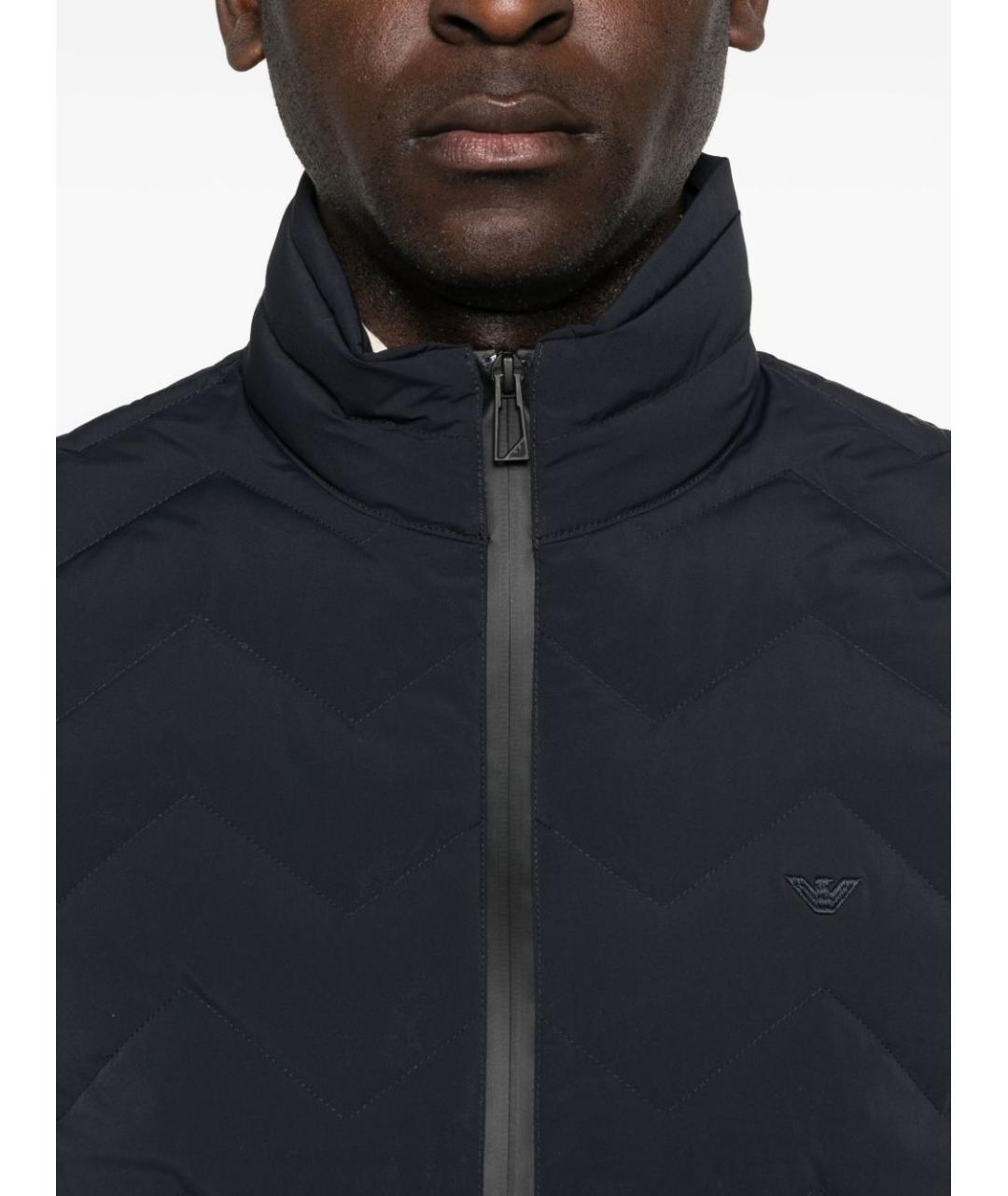 EMPORIO ARMANI Синий полиамидовый жилет, фото 3