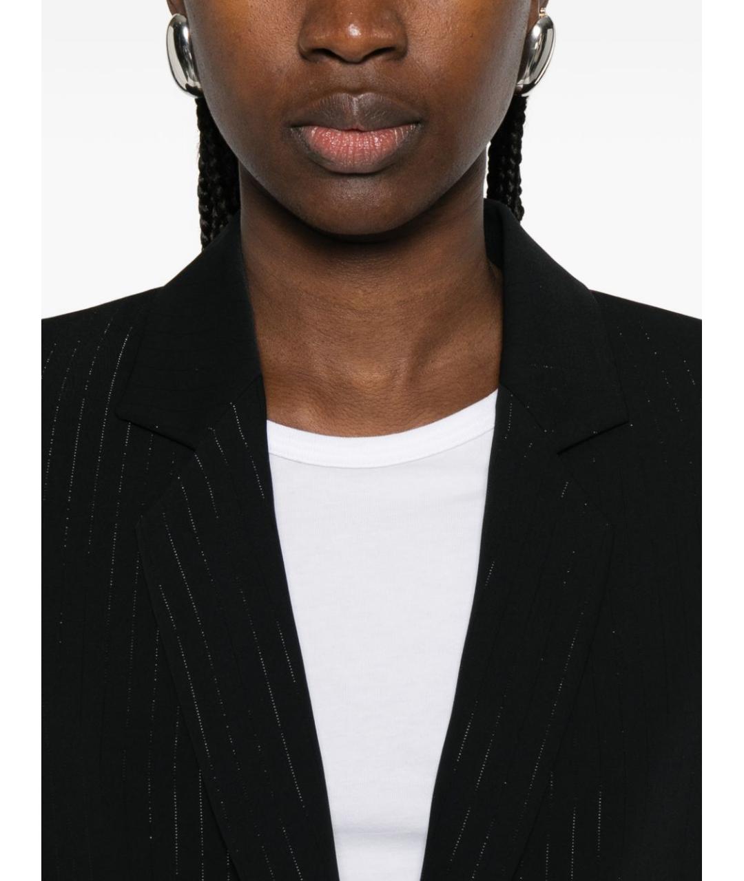 EMPORIO ARMANI Черный полиэстеровый жакет/пиджак, фото 2