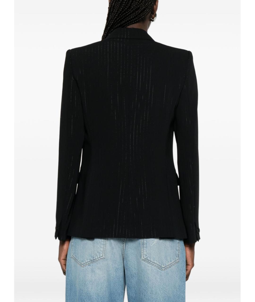 EMPORIO ARMANI Черный полиэстеровый жакет/пиджак, фото 3