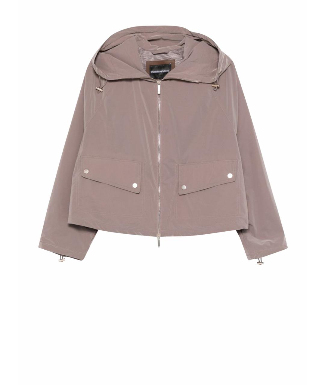 EMPORIO ARMANI Коричневая полиамидовая куртка, фото 1