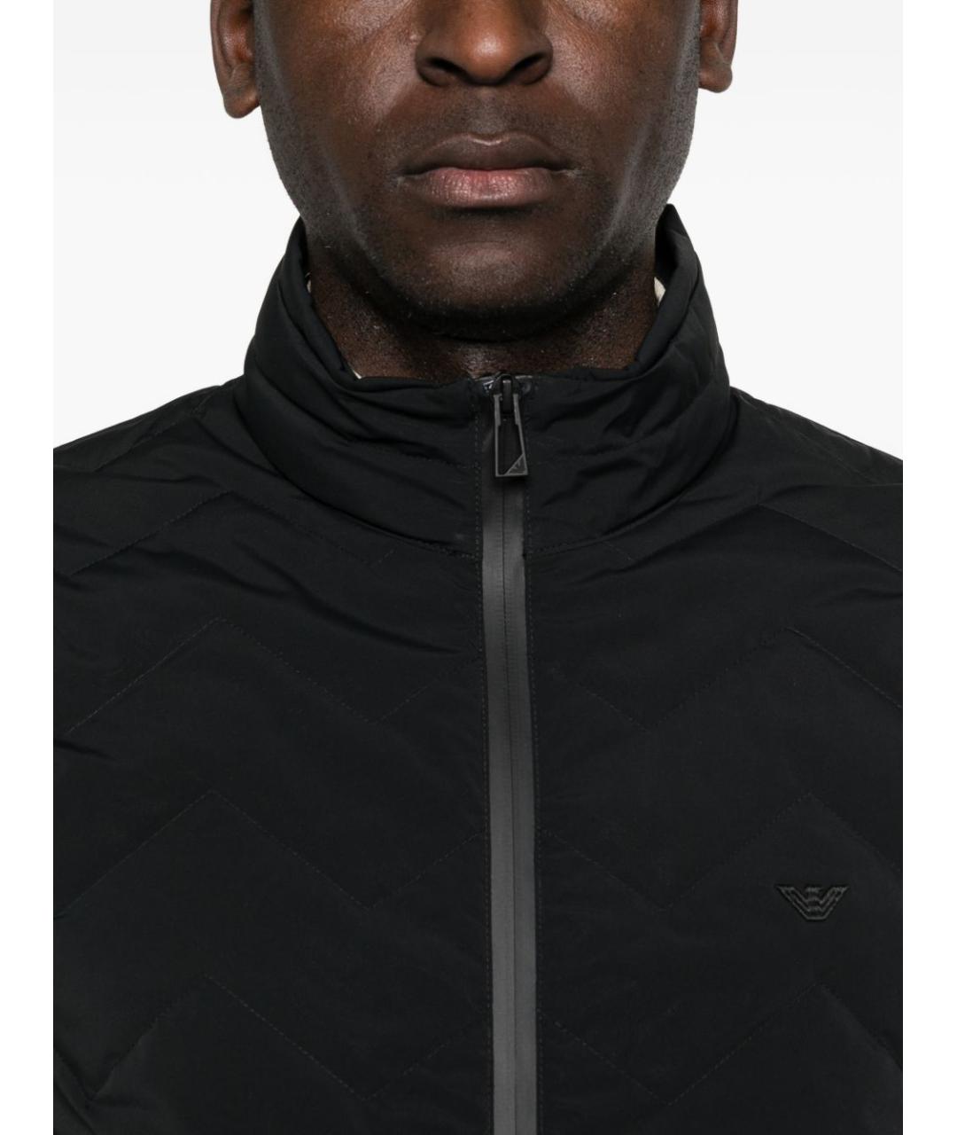 EMPORIO ARMANI Черный полиамидовый жилет, фото 4