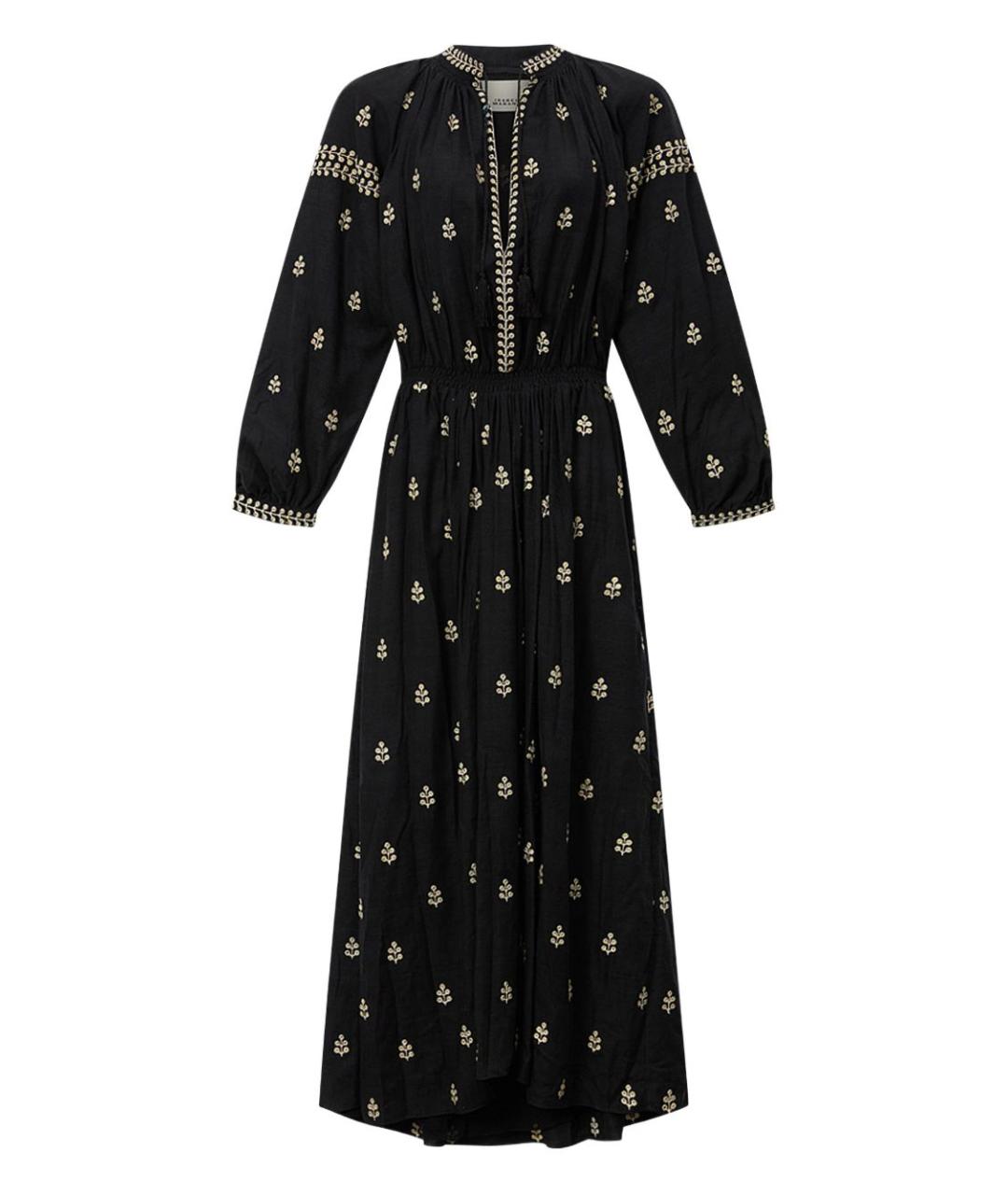 ISABEL MARANT Черное шелковое повседневное платье, фото 1