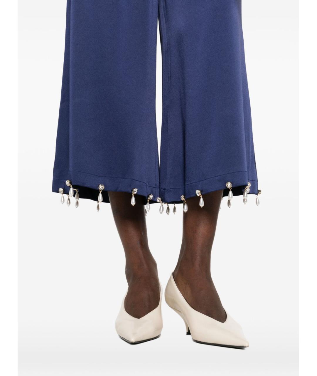 STELLA MCCARTNEY Синие прямые брюки, фото 5