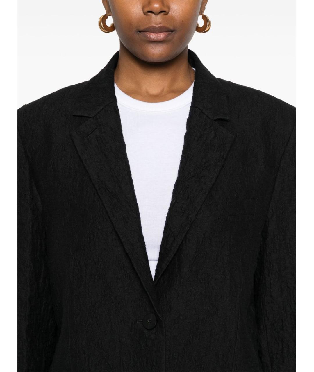 HARRIS WHARF LONDON Черный хлопковый жакет/пиджак, фото 4