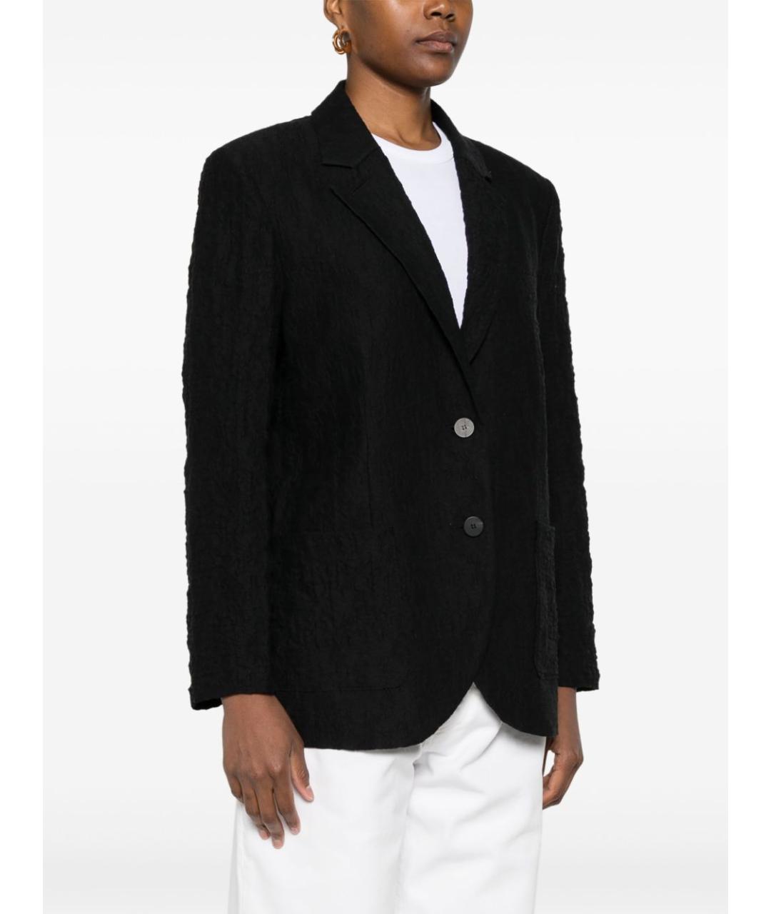 HARRIS WHARF LONDON Черный хлопковый жакет/пиджак, фото 5