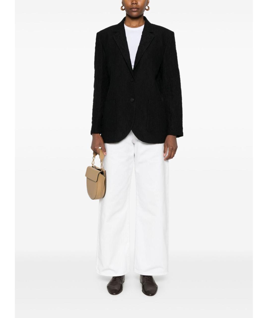 HARRIS WHARF LONDON Черный хлопковый жакет/пиджак, фото 2