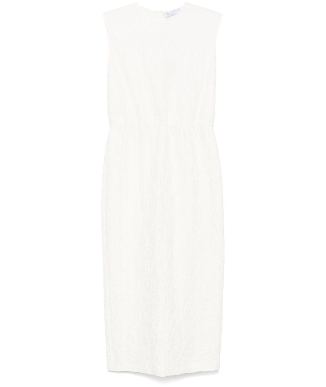 HARRIS WHARF LONDON Белое хлопковое повседневное платье, фото 1