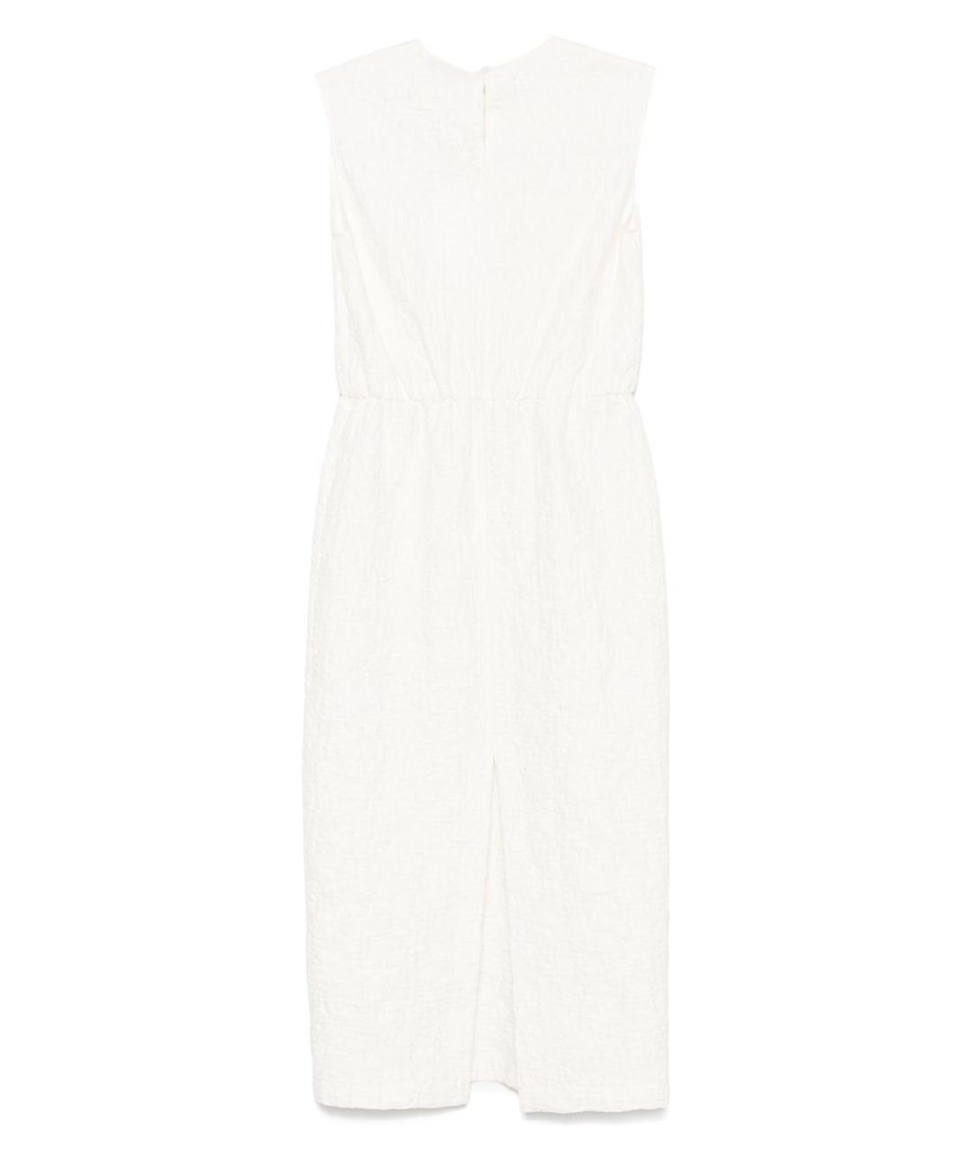 HARRIS WHARF LONDON Белое хлопковое повседневное платье, фото 2