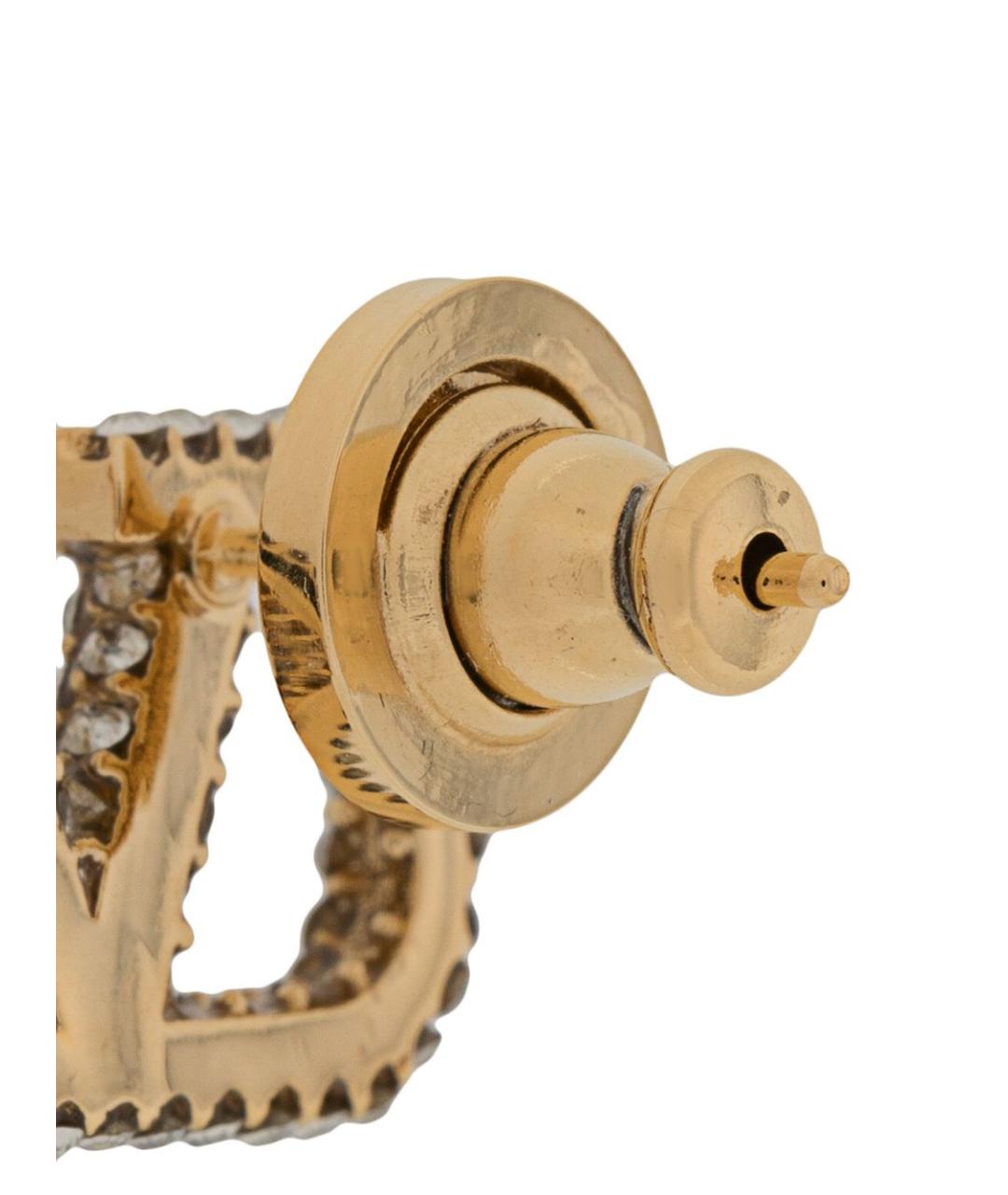 VALENTINO Золотые металлические серьги, фото 2