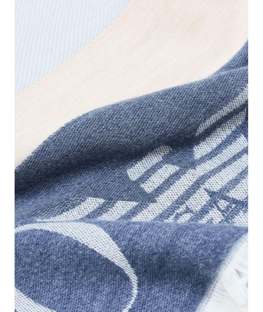 EMPORIO ARMANI Голубой шарф, фото 2