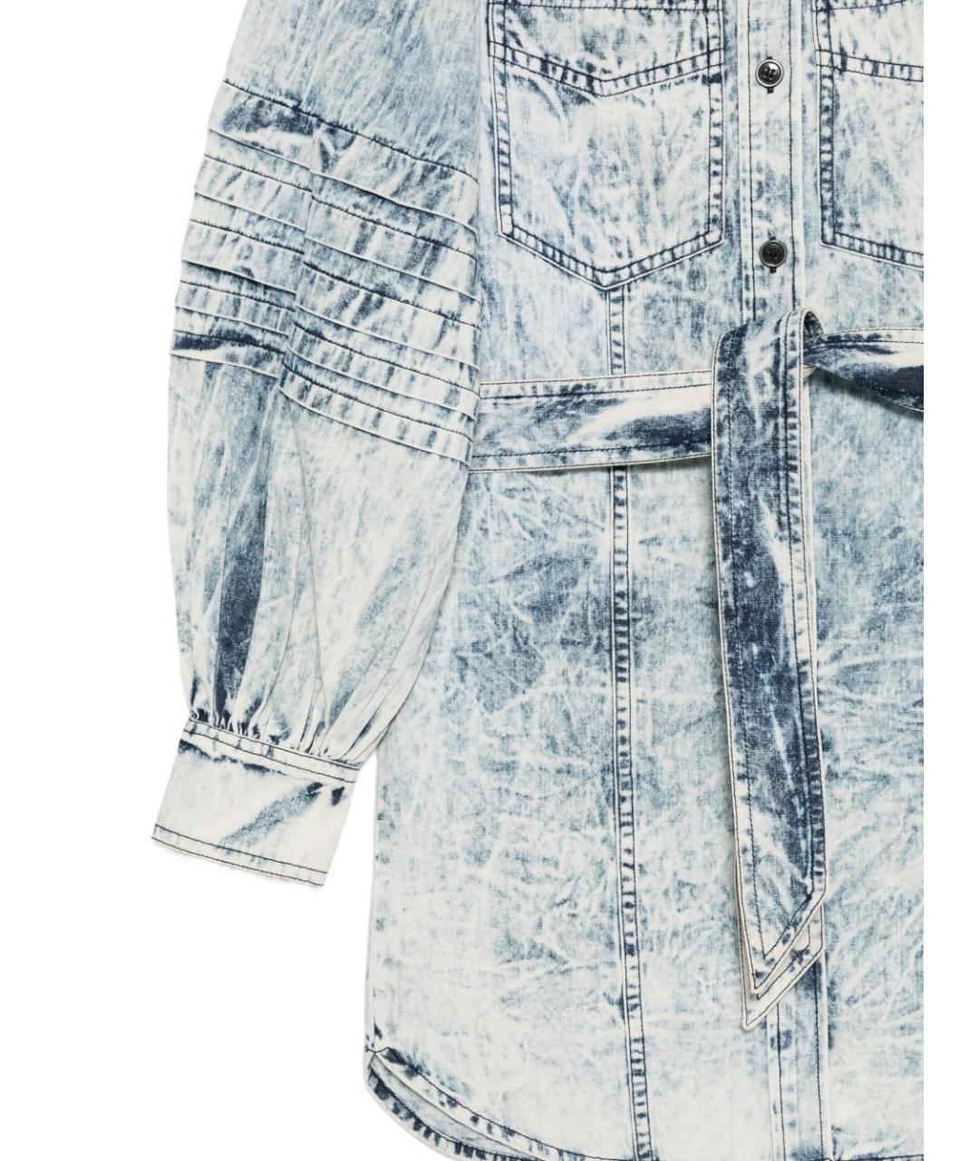 ISABEL MARANT ETOILE Голубое хлопковое платье, фото 3