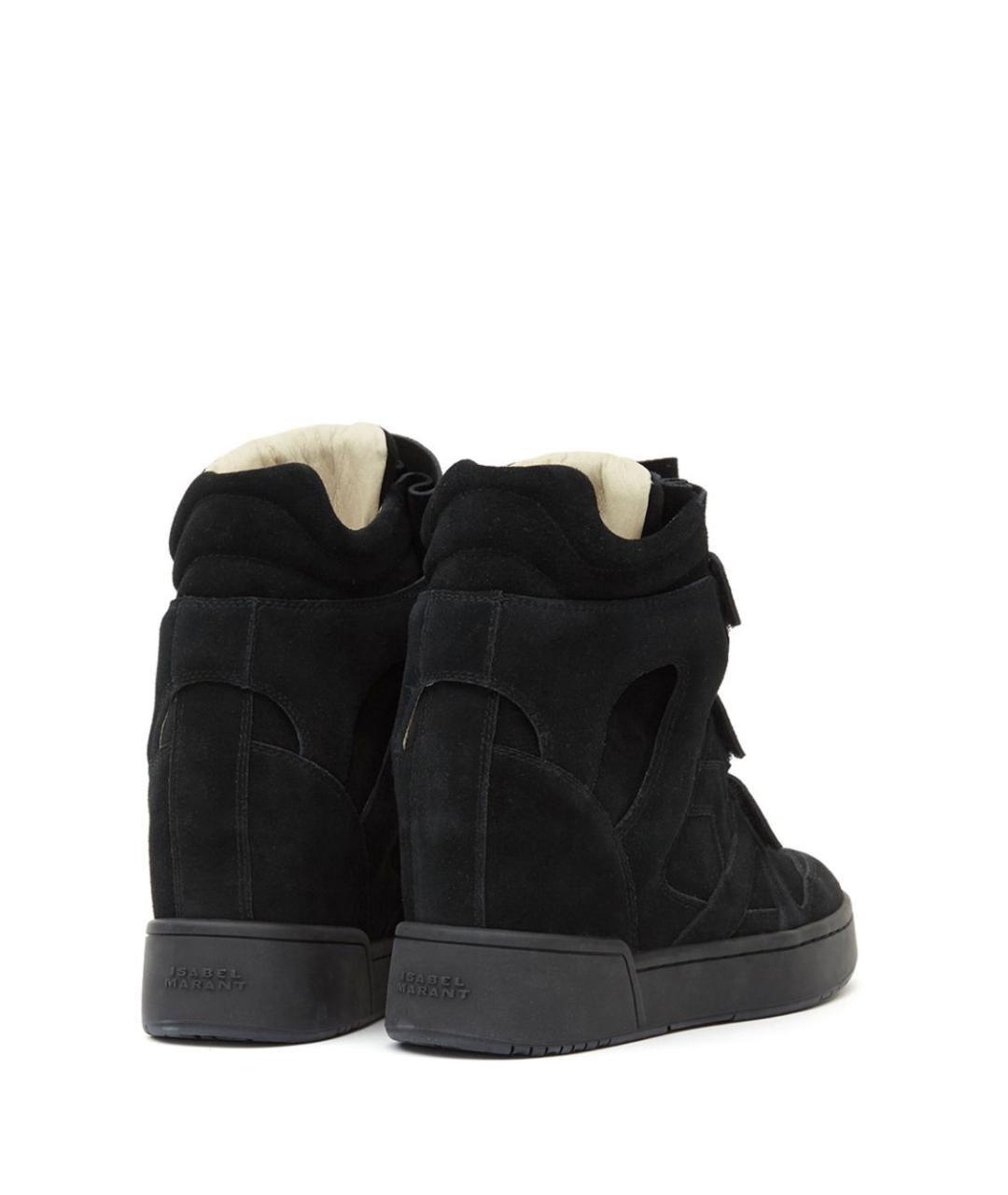 ISABEL MARANT Черные замшевые кеды, фото 2