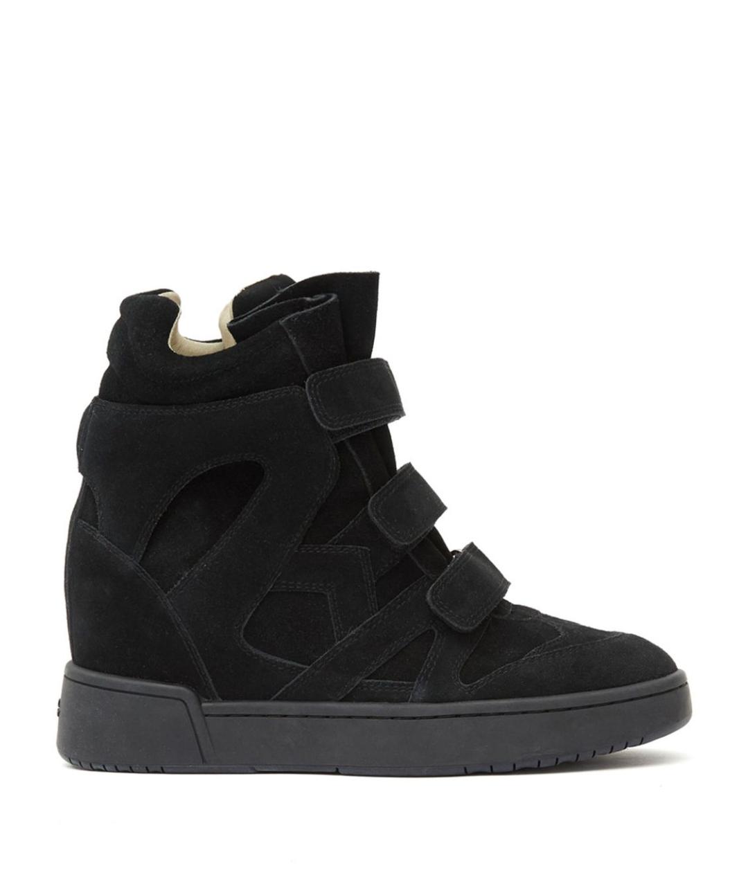 ISABEL MARANT Черные замшевые кеды, фото 1