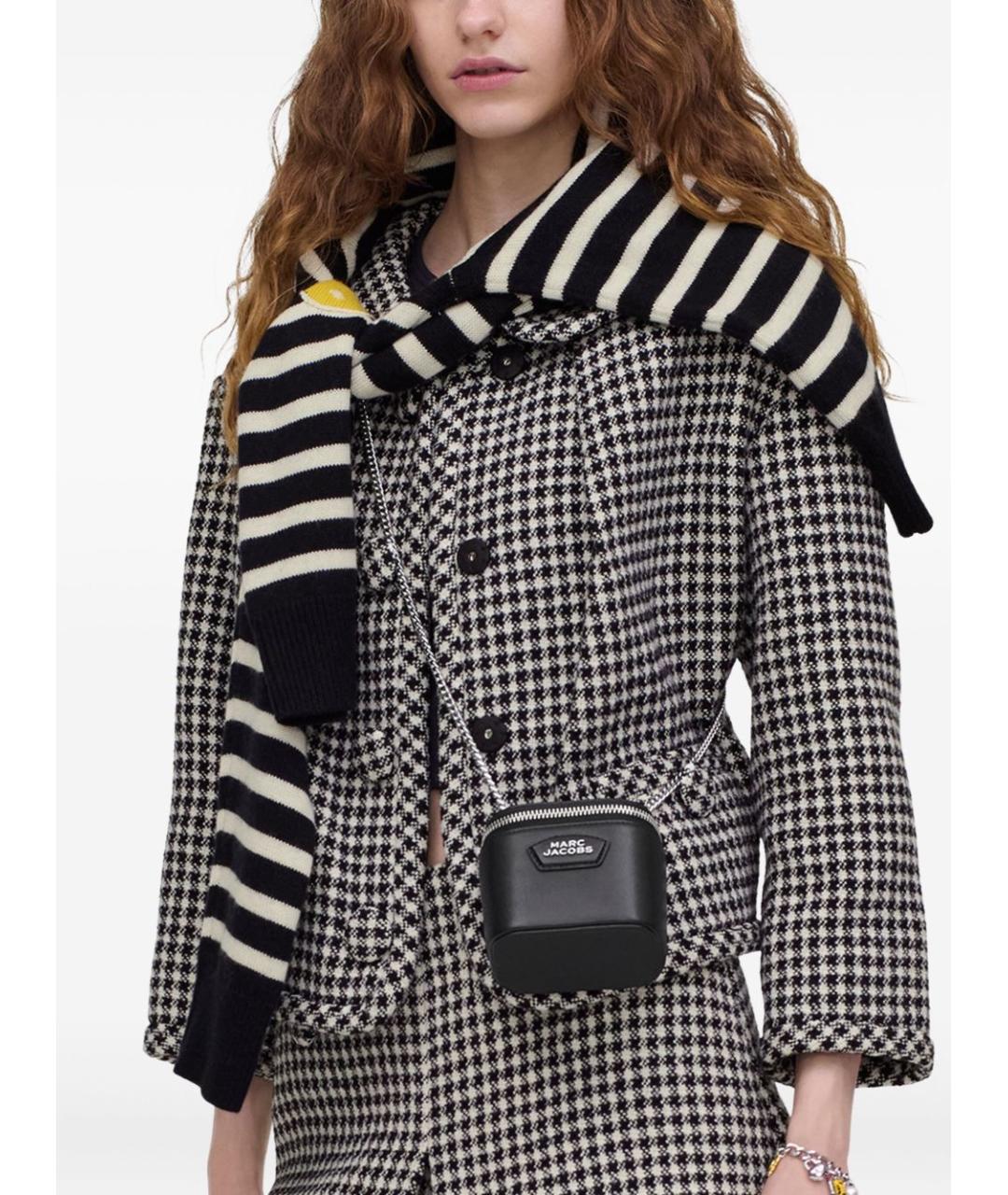 MARC JACOBS Черная кожаная сумка через плечо, фото 3