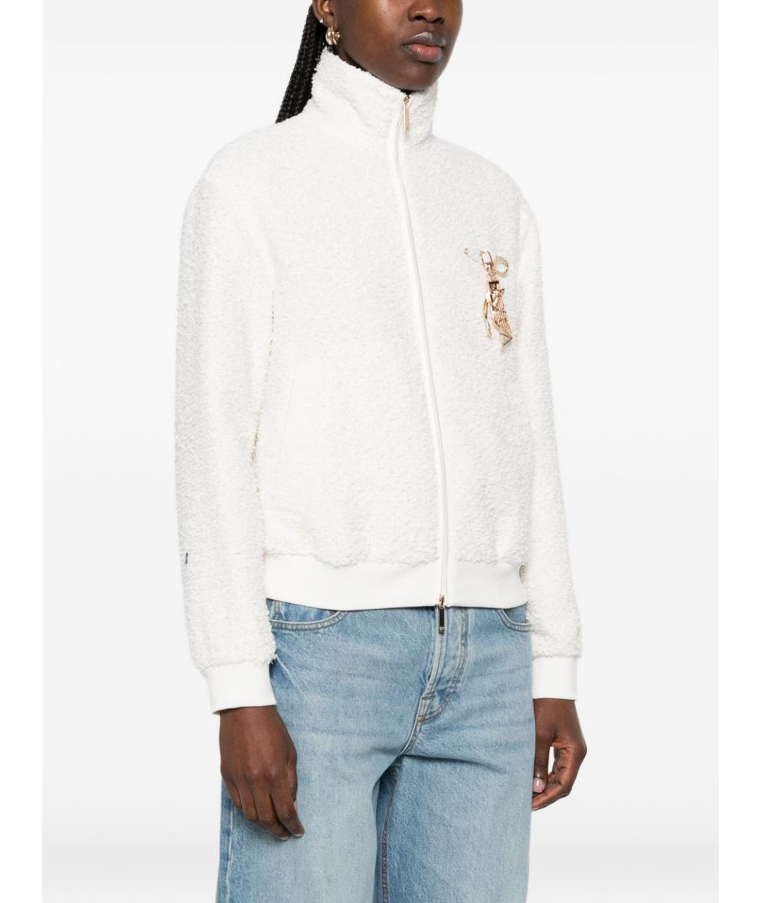 EMPORIO ARMANI Белая полиэстеровая куртка, фото 4