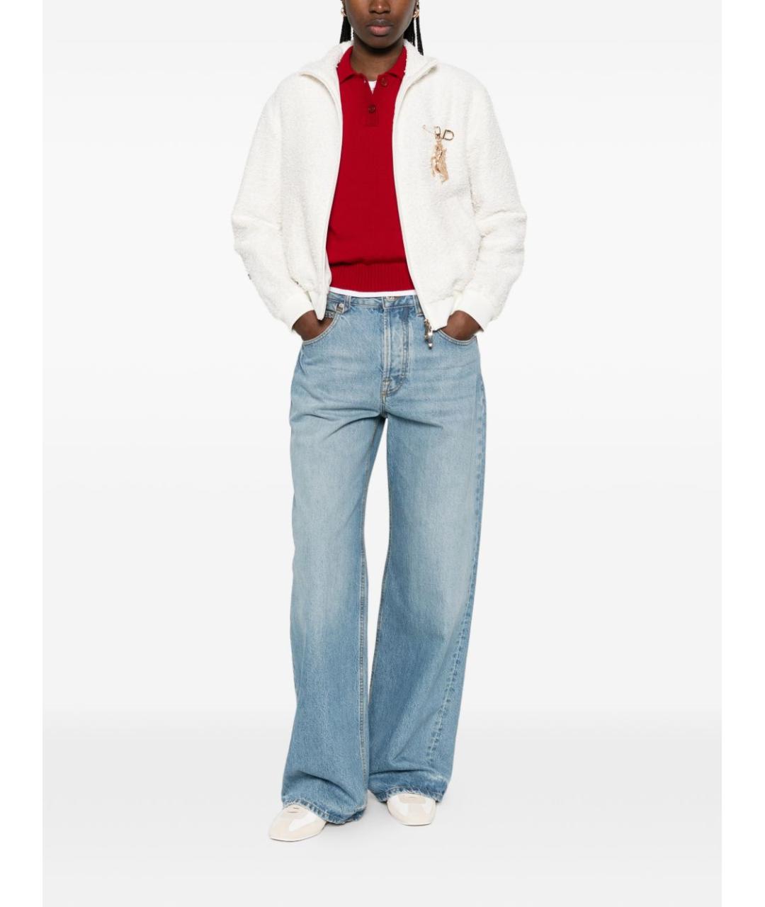 EMPORIO ARMANI Белая полиэстеровая куртка, фото 2