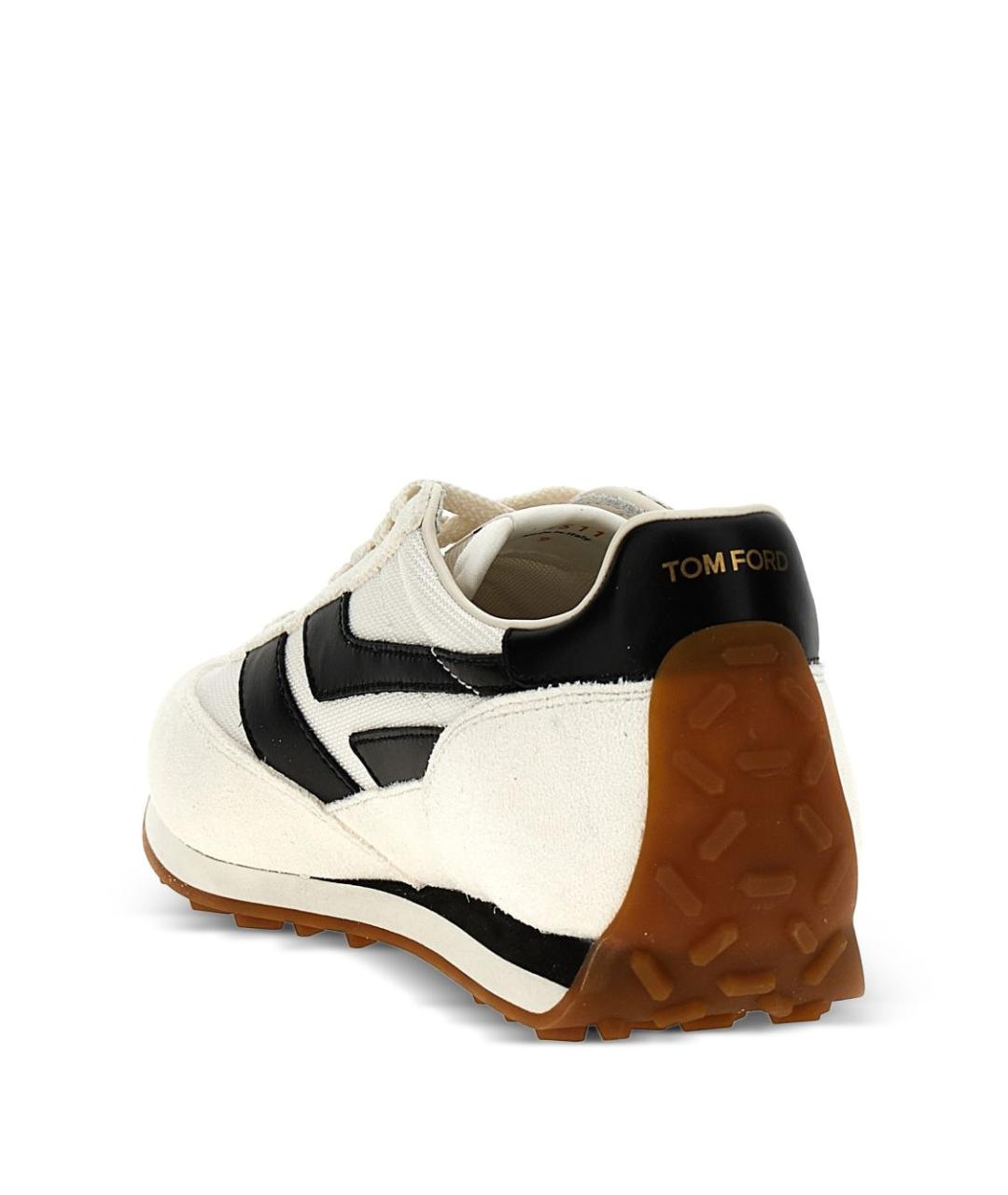 TOM FORD Белые низкие кроссовки / кеды, фото 4