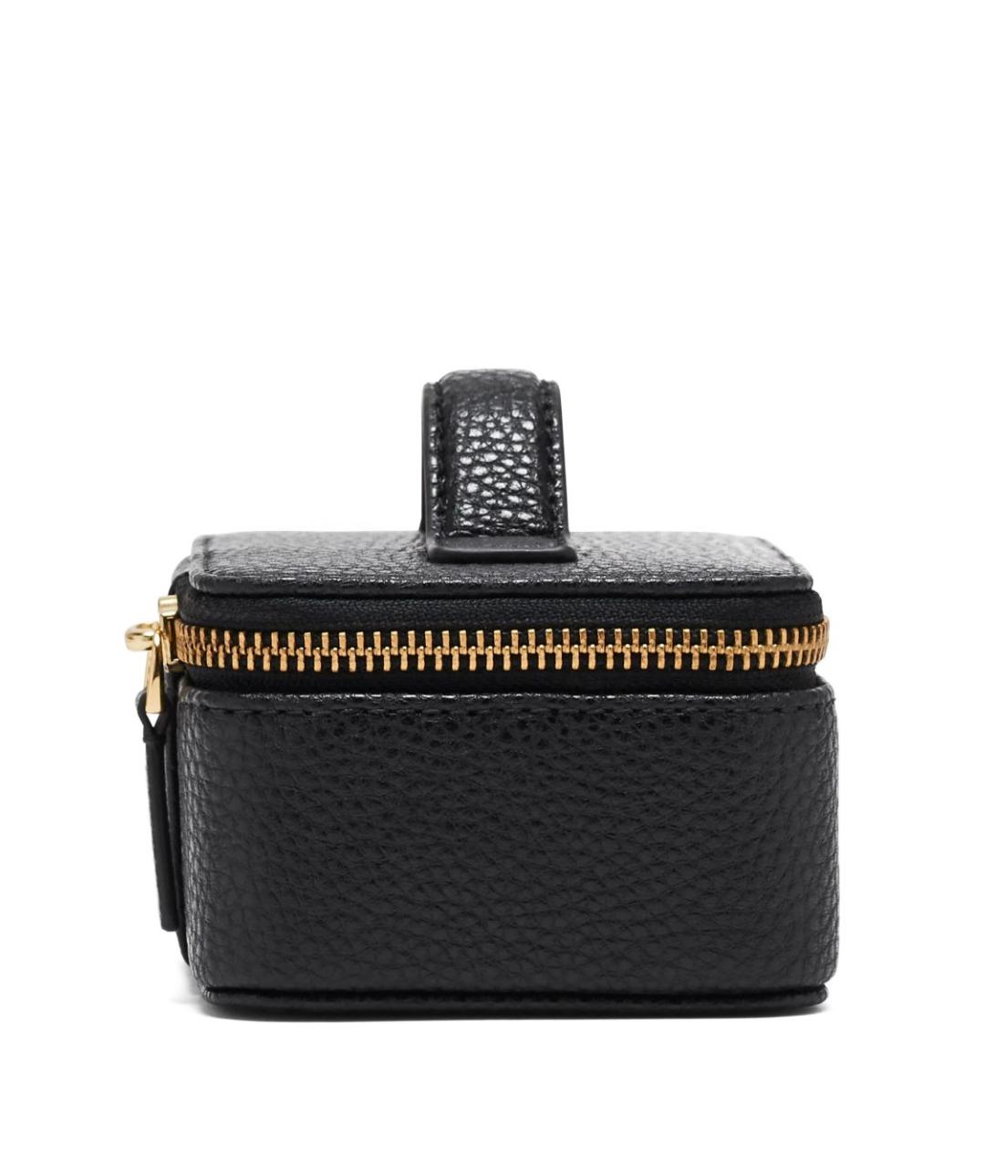 MARC JACOBS Черная кожаная косметичка, фото 5