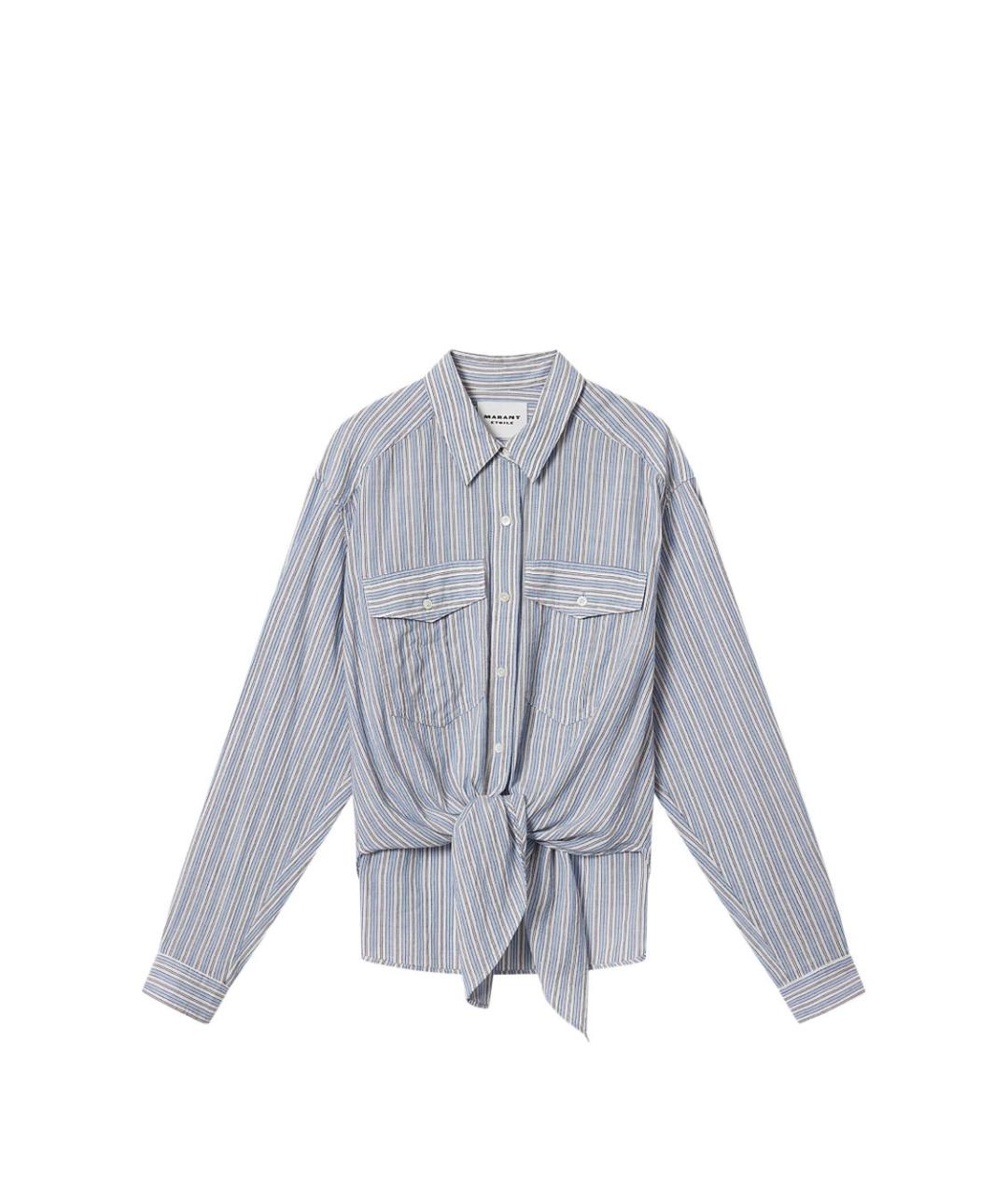 ISABEL MARANT ETOILE Голубая хлопковая рубашка, фото 1
