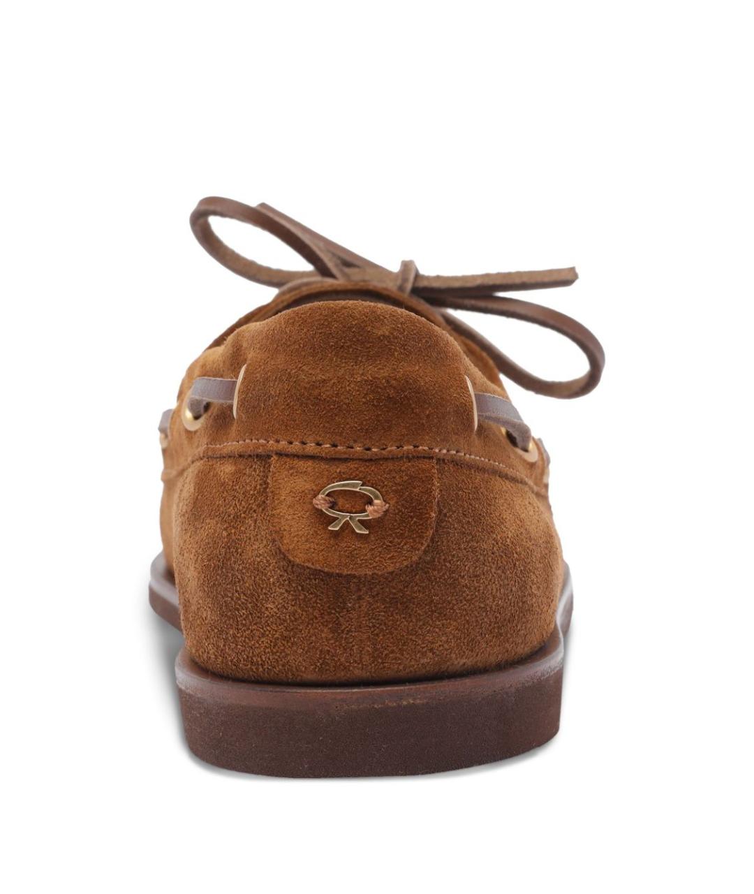 GIANVITO ROSSI Коричневые замшевые лоферы, фото 3