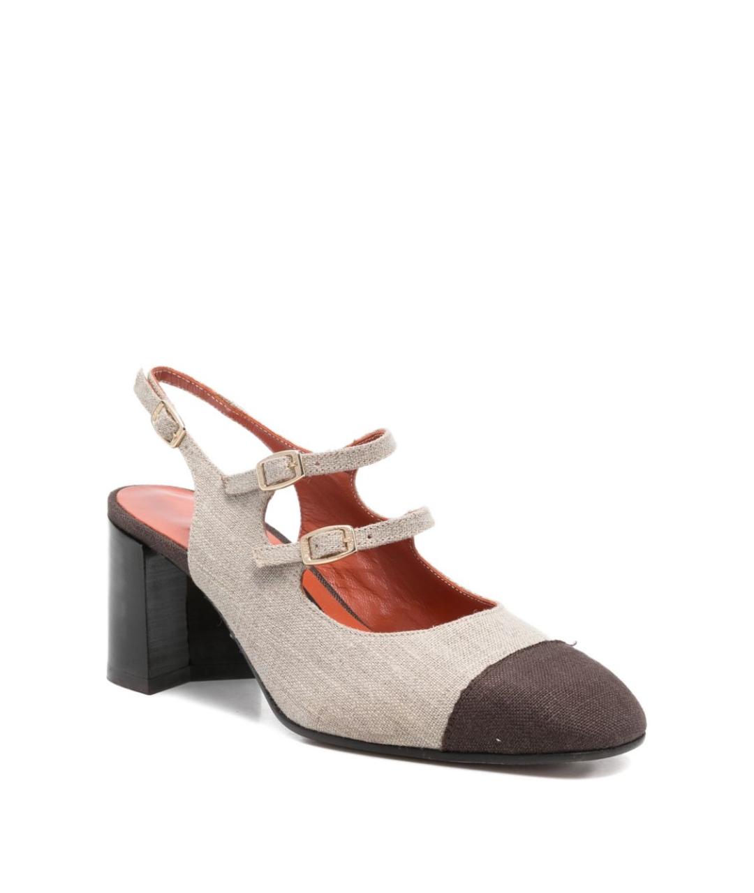 CAREL Бежевые текстильные туфли, фото 3