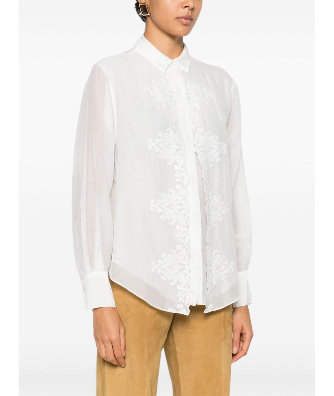 FORTE FORTE Белая хлопковая рубашка, фото 5