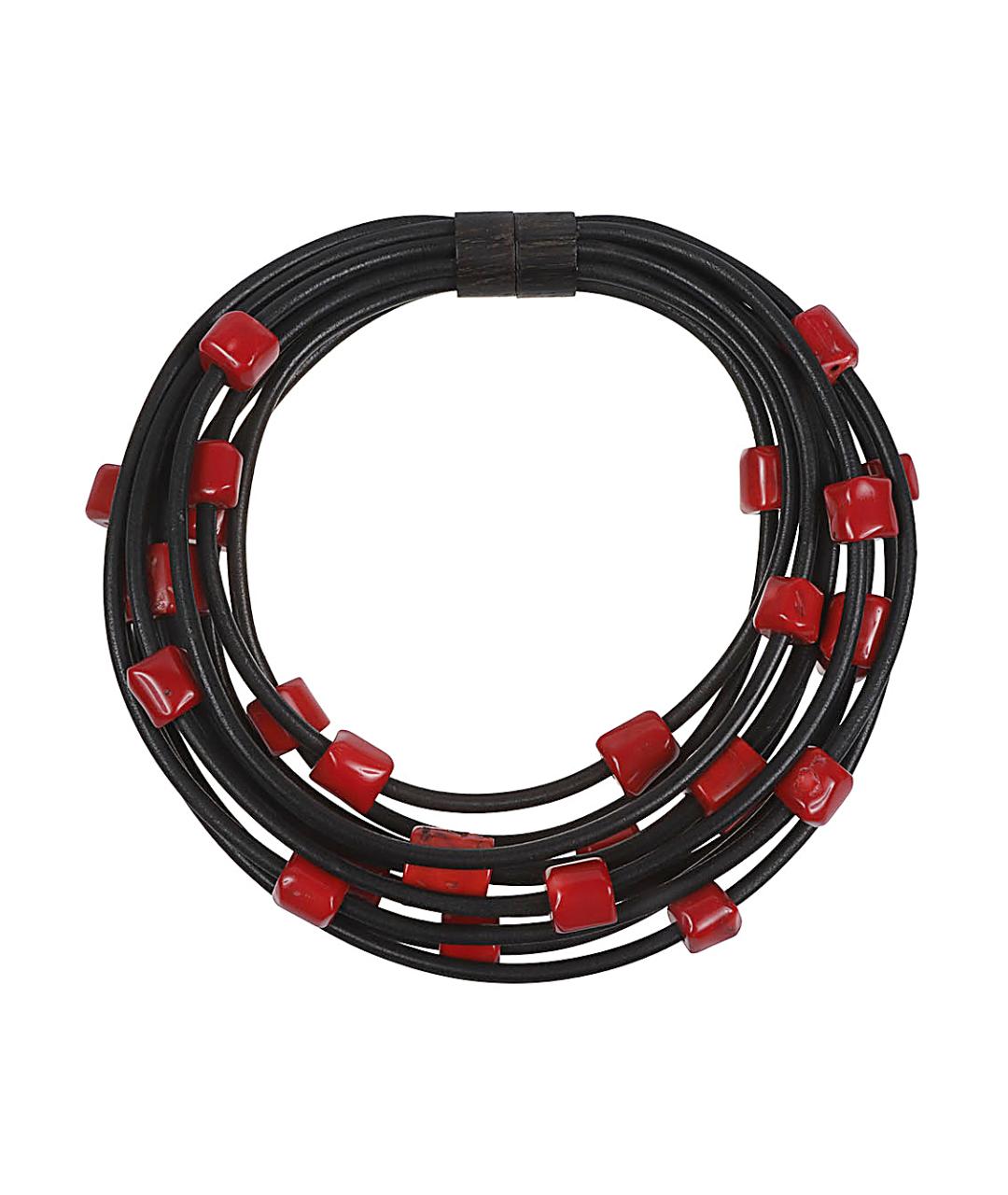 MONIES Мульти кожаное колье, фото 1