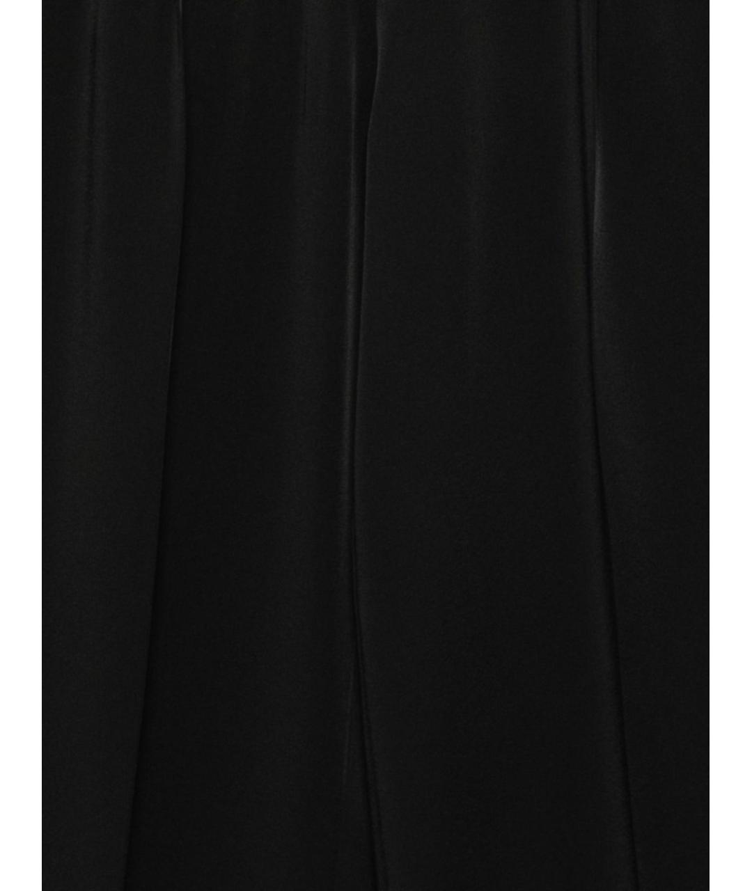 SEMICOUTURE Черные вискозные прямые брюки, фото 2