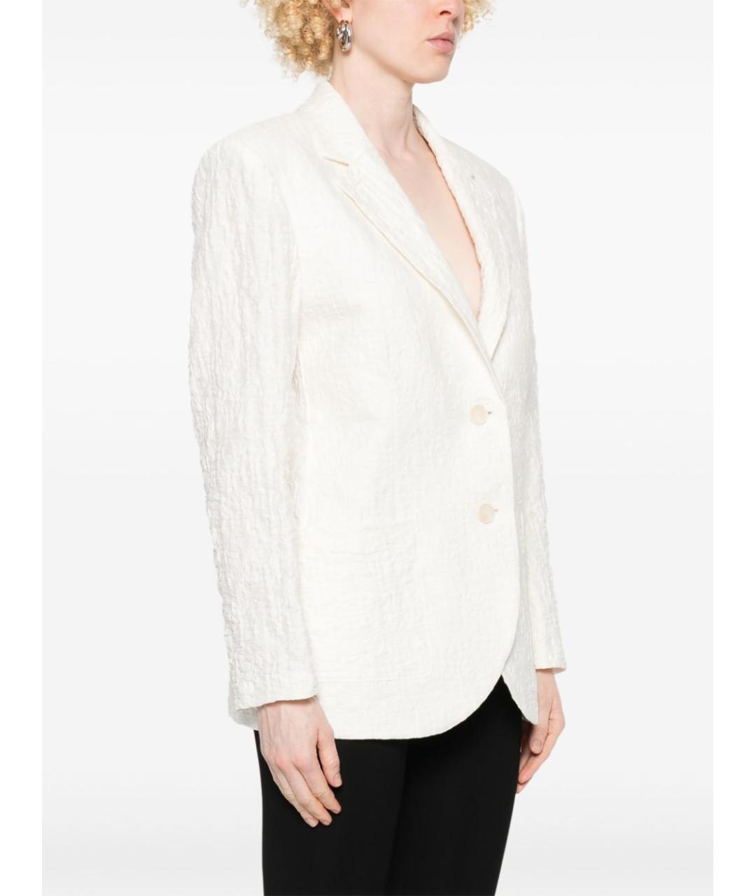 HARRIS WHARF LONDON Белый хлопковый жакет/пиджак, фото 4