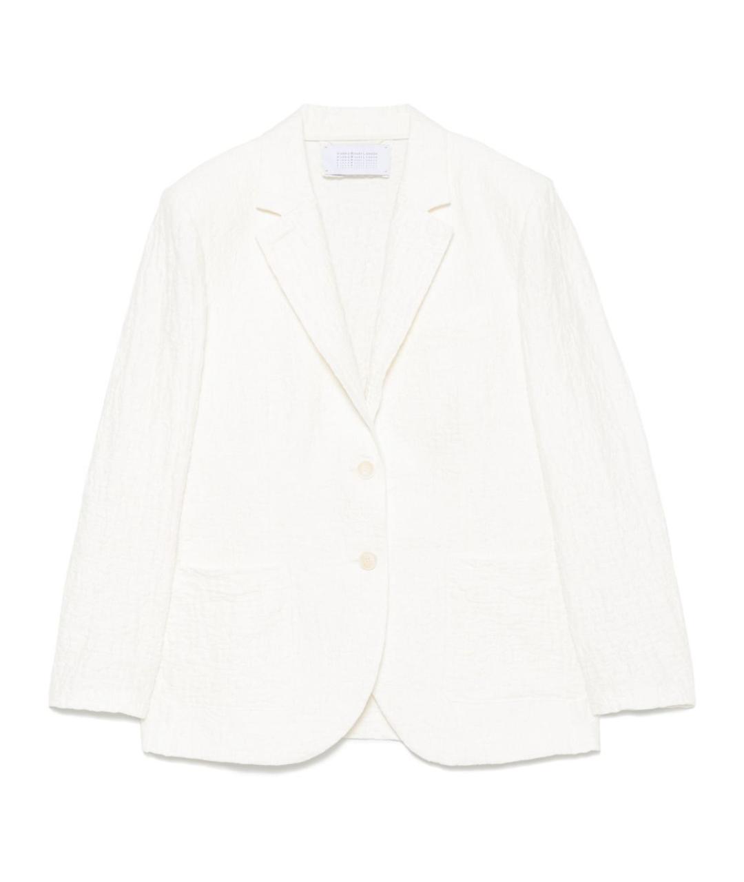 HARRIS WHARF LONDON Белый хлопковый жакет/пиджак, фото 1