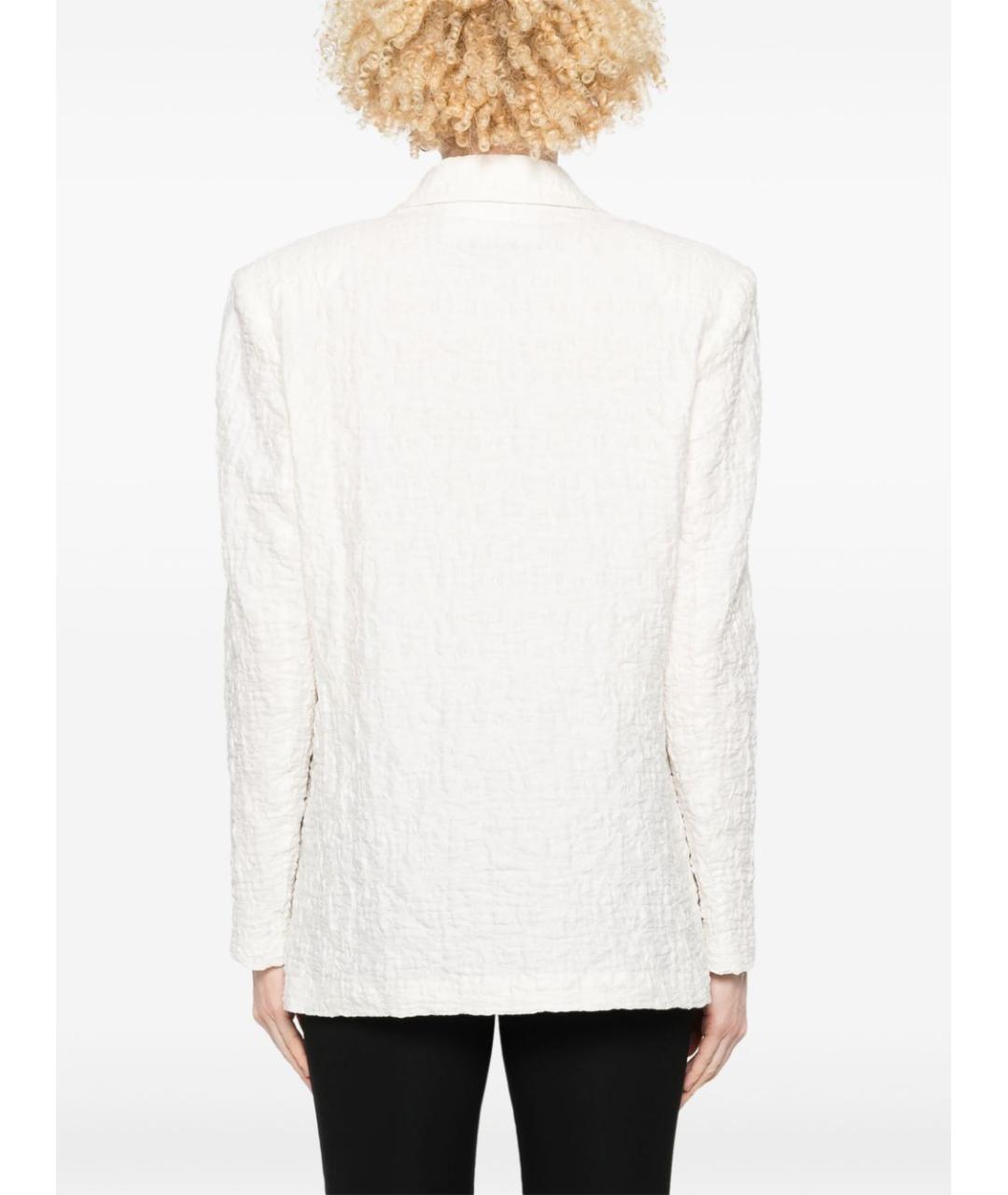 HARRIS WHARF LONDON Белый хлопковый жакет/пиджак, фото 3